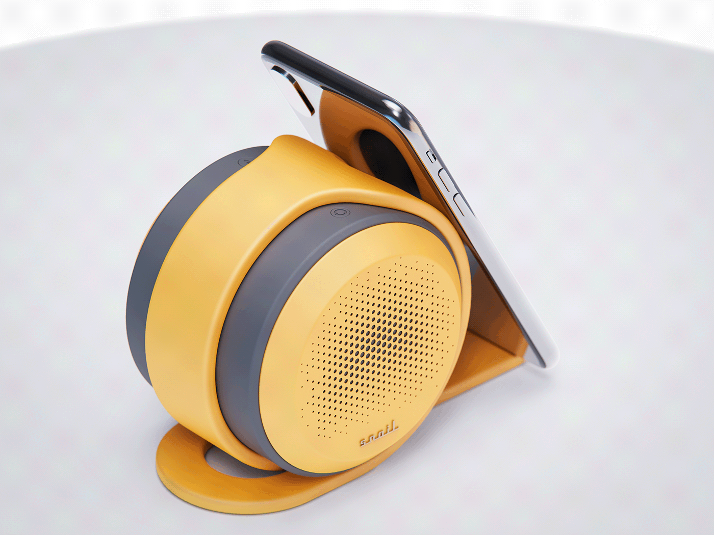 Mobile phone bracket，Bluetooth speaker，product design，exquisite，Appearance design，Snail，