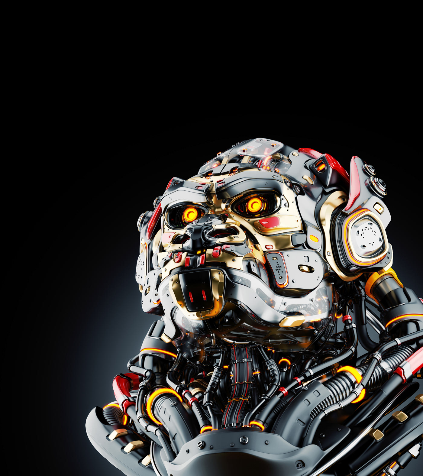 animal，Futurist，gorilla，Metal，robot，science fiction，NFT，