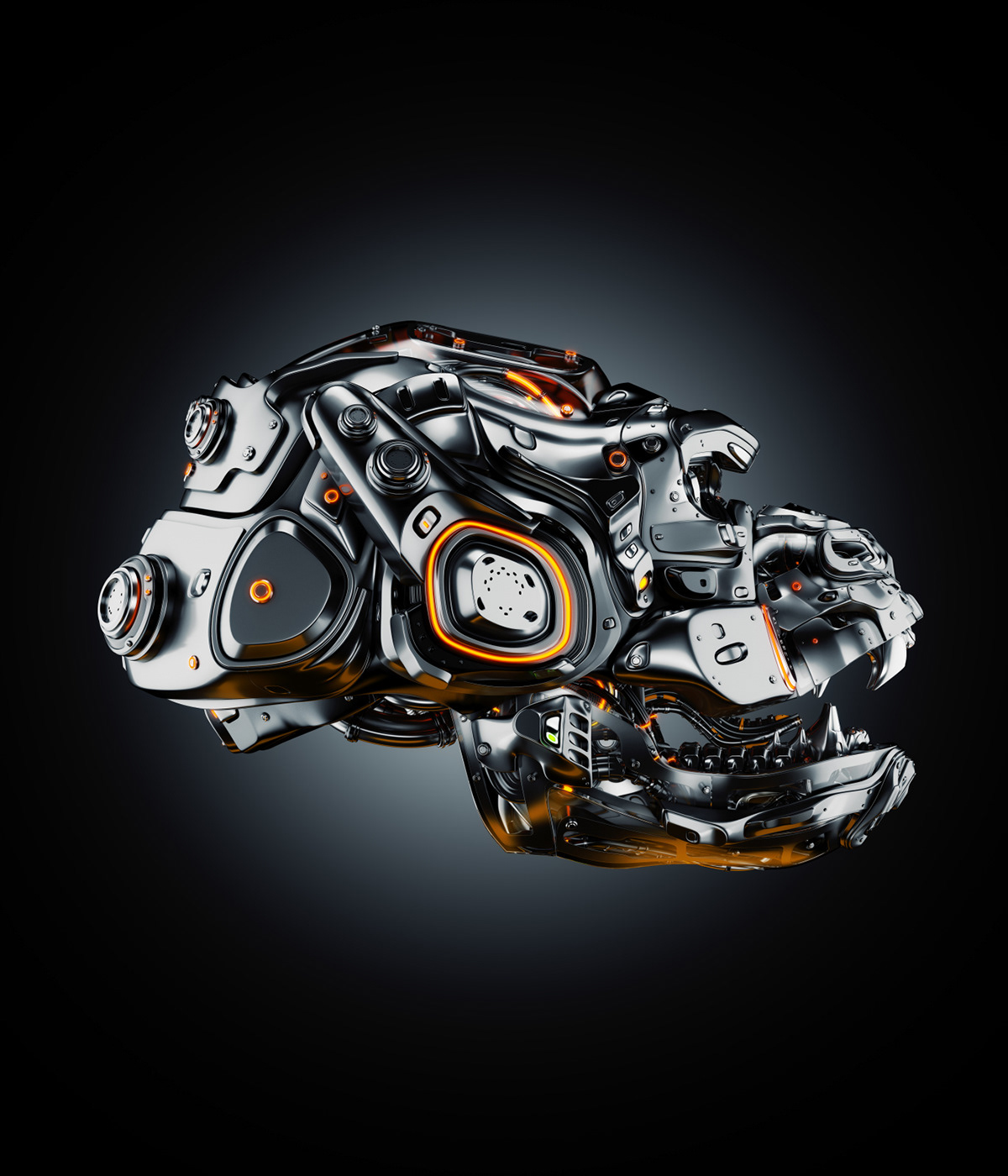 animal，Futurist，gorilla，Metal，robot，science fiction，NFT，