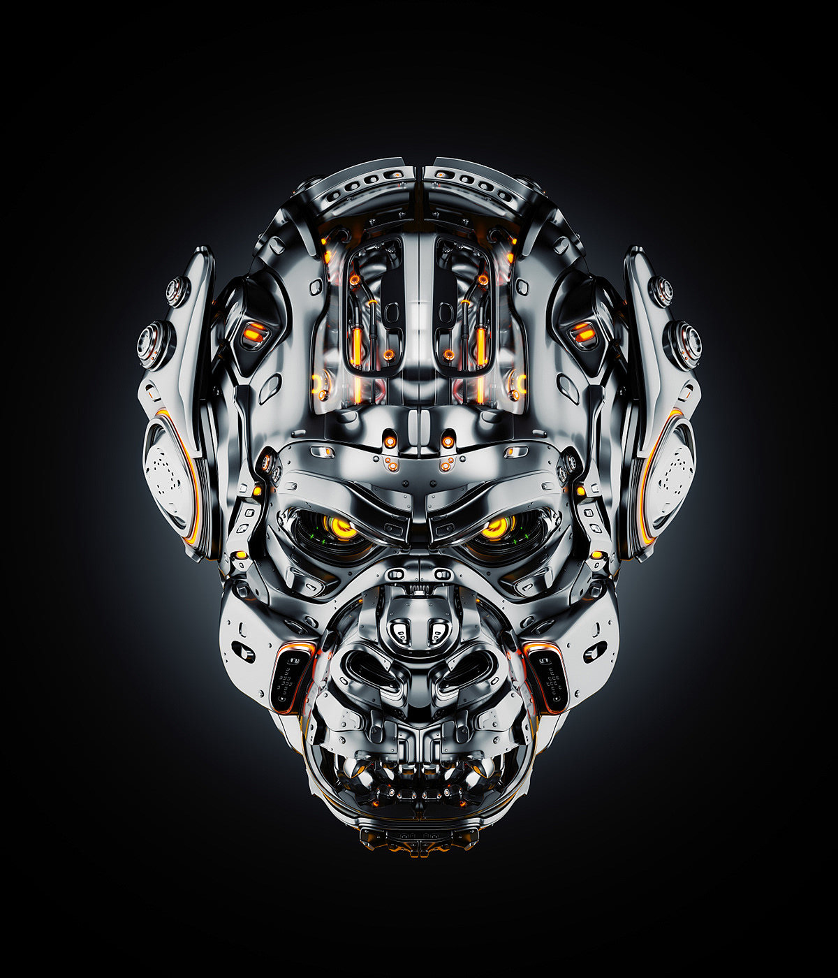animal，Futurist，gorilla，Metal，robot，science fiction，NFT，