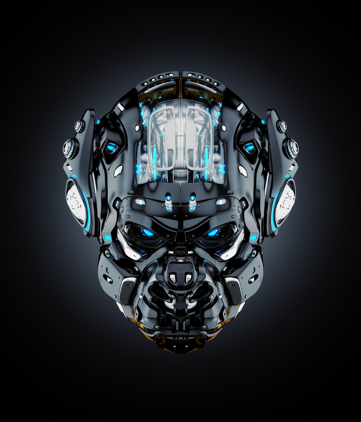 animal，Futurist，gorilla，Metal，robot，science fiction，NFT，