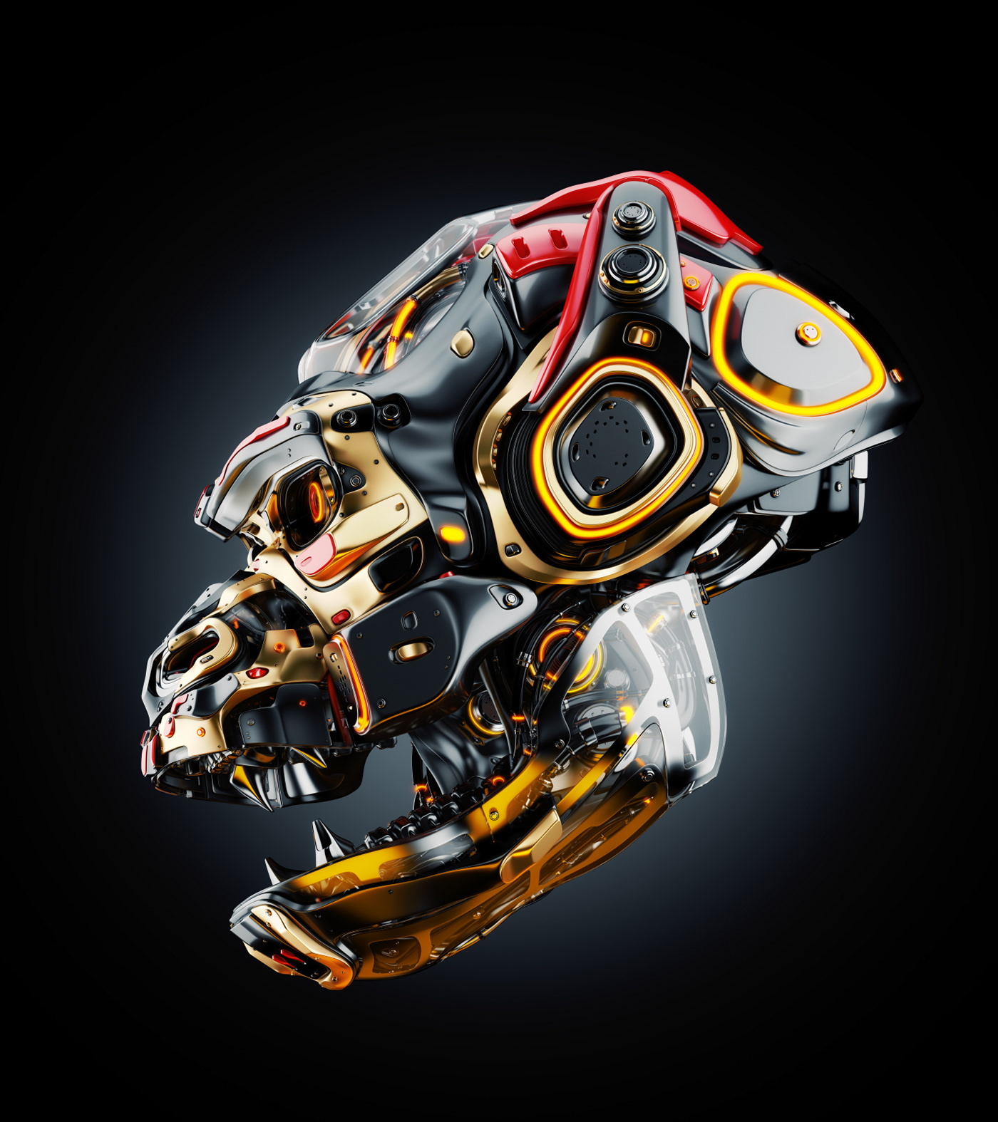 animal，Futurist，gorilla，Metal，robot，science fiction，NFT，