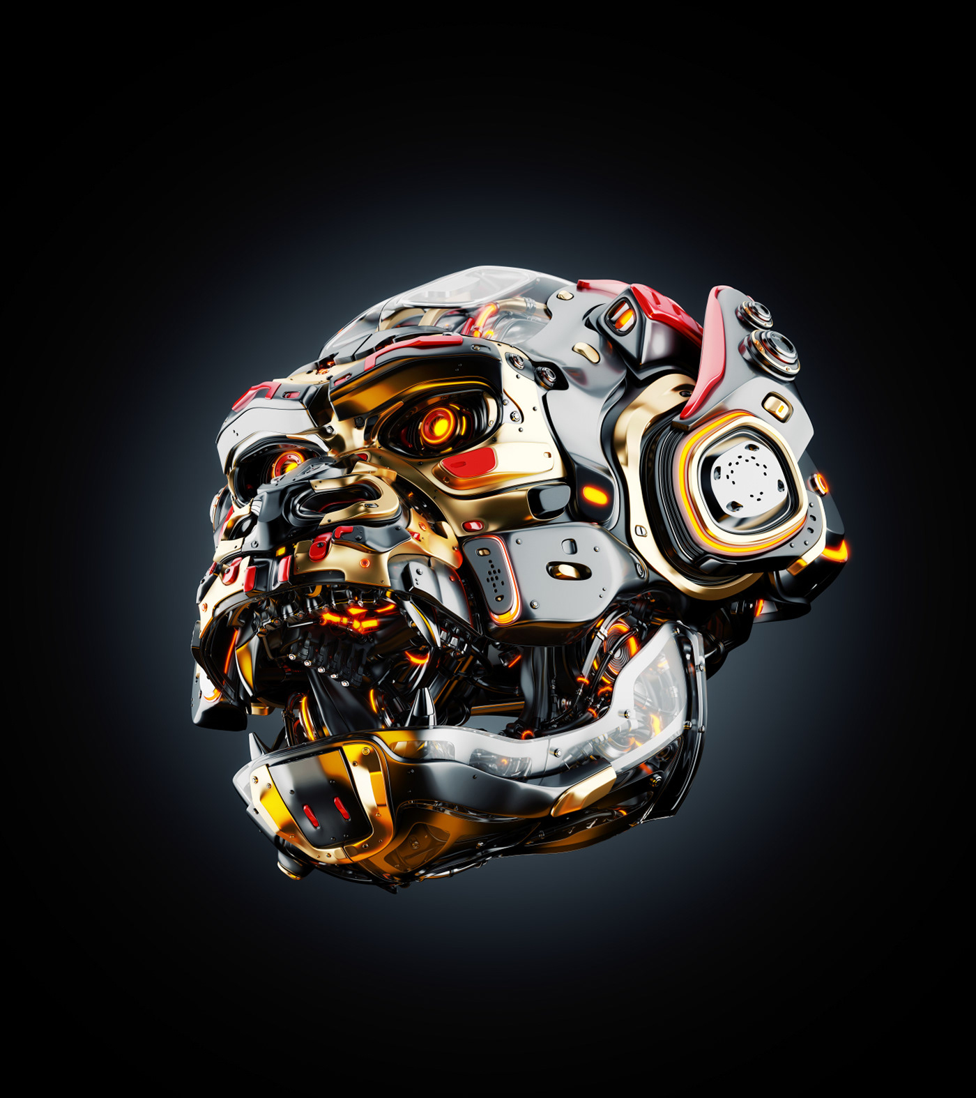 animal，Futurist，gorilla，Metal，robot，science fiction，NFT，