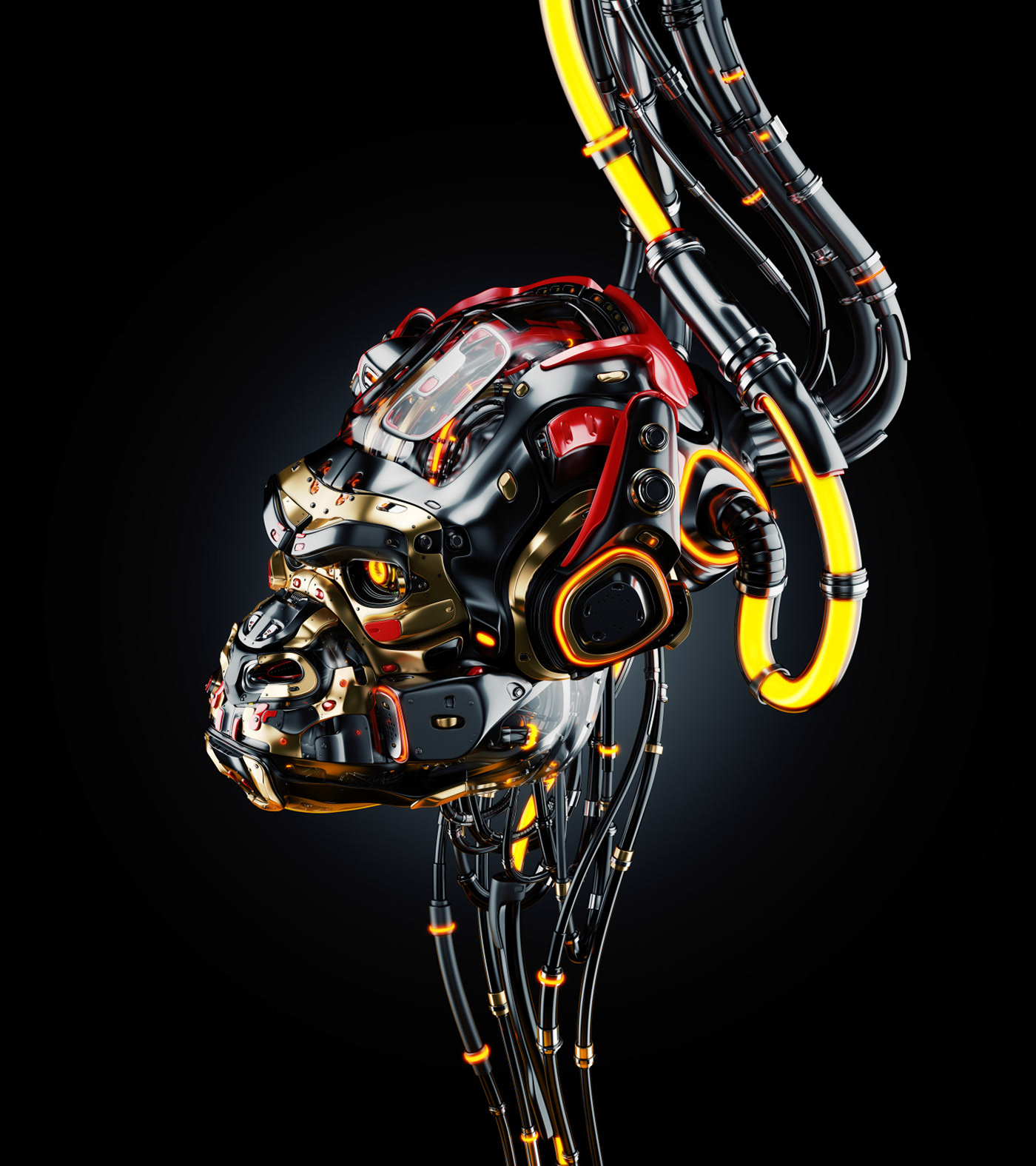 animal，Futurist，gorilla，Metal，robot，science fiction，NFT，