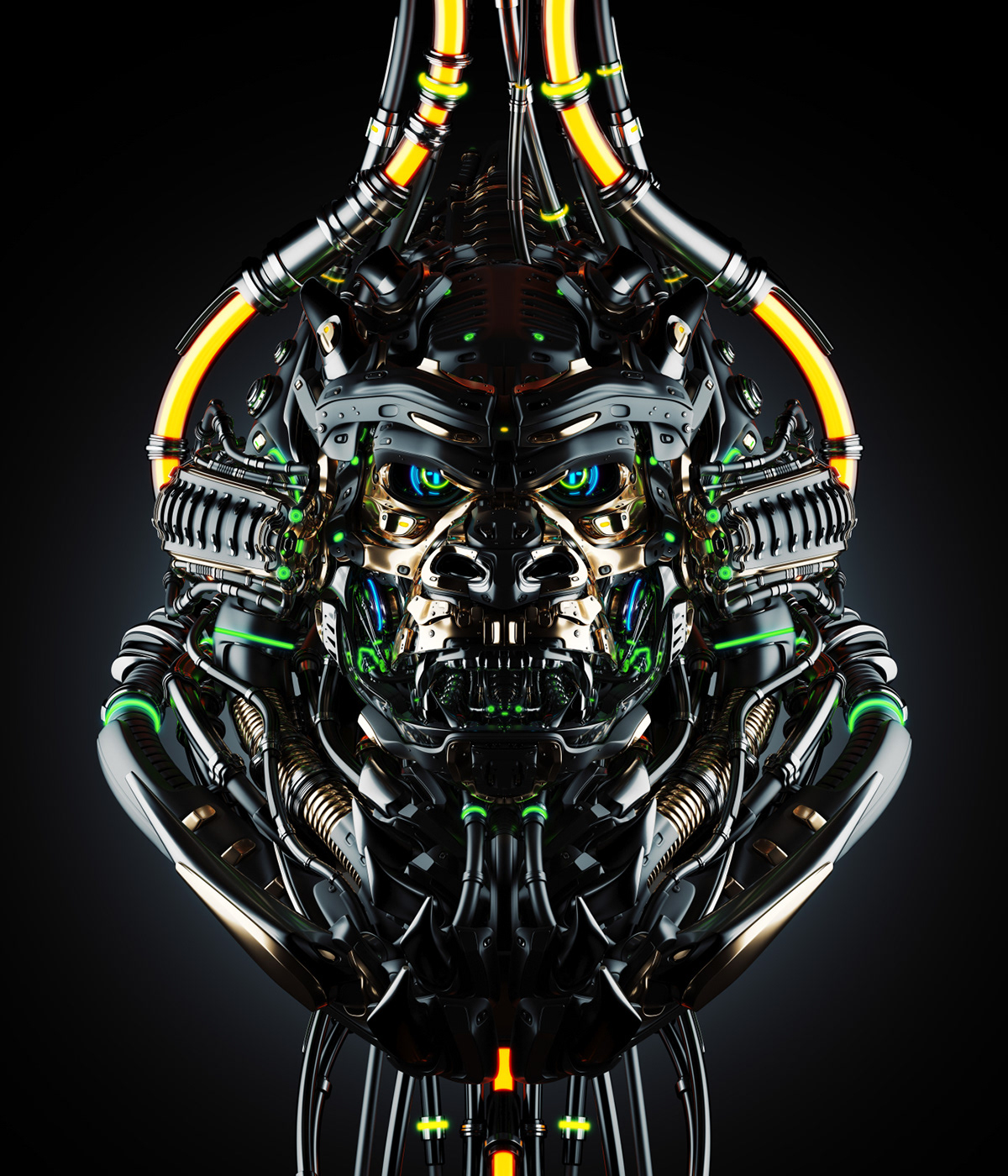 animal，Futurist，gorilla，Metal，robot，science fiction，NFT，
