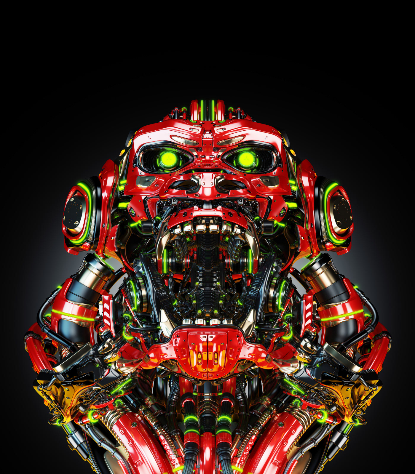 animal，Futurist，gorilla，Metal，robot，science fiction，NFT，