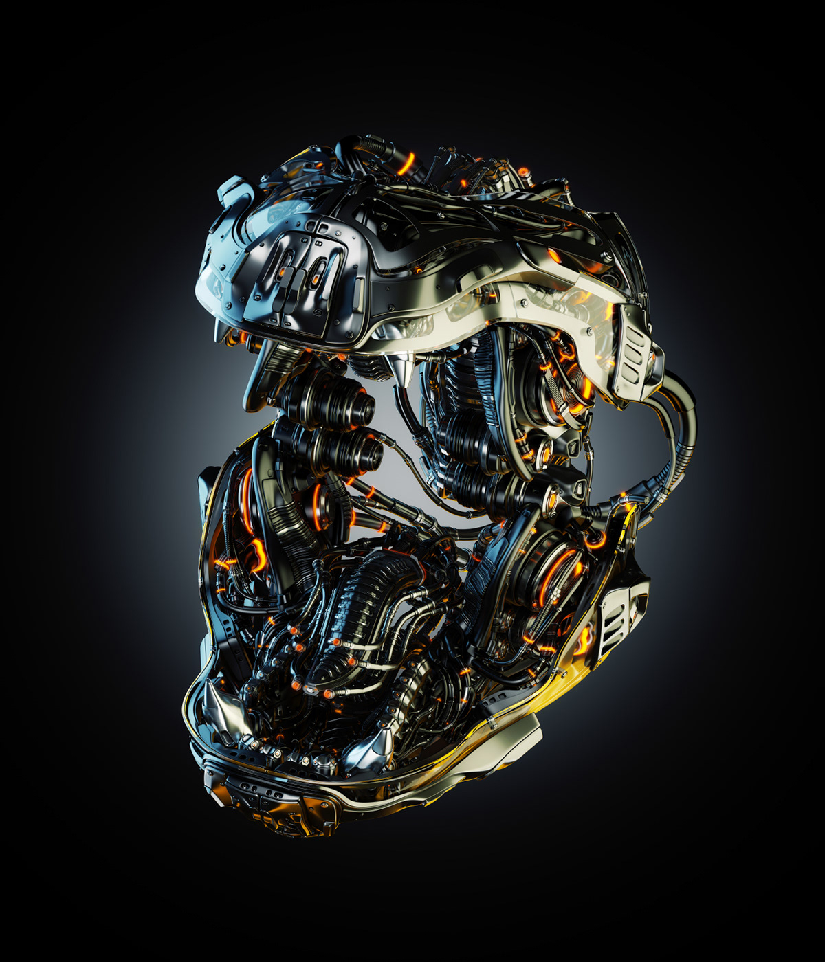 animal，Futurist，gorilla，Metal，robot，science fiction，NFT，