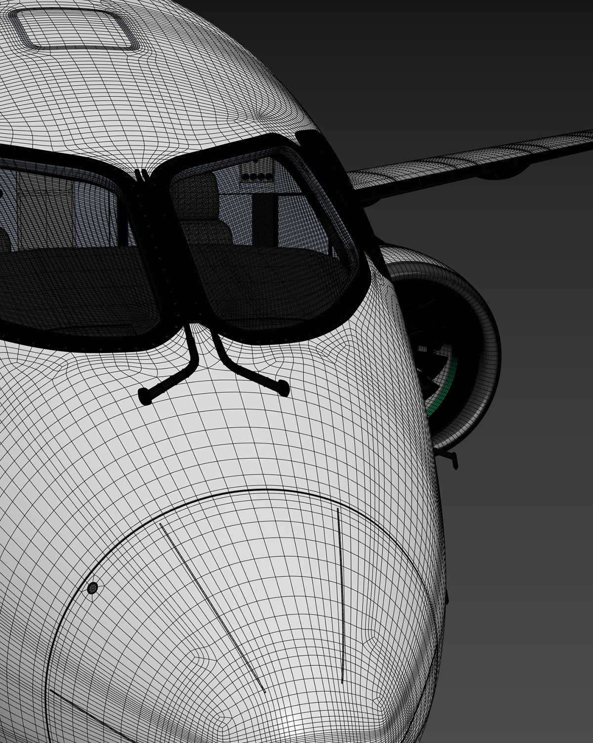 3D model，Aircraft，Appearance design，Airbus A220-300，