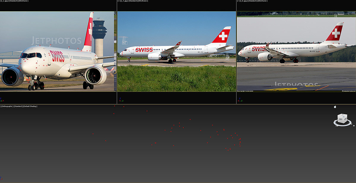 3D model，Aircraft，Appearance design，Airbus A220-300，