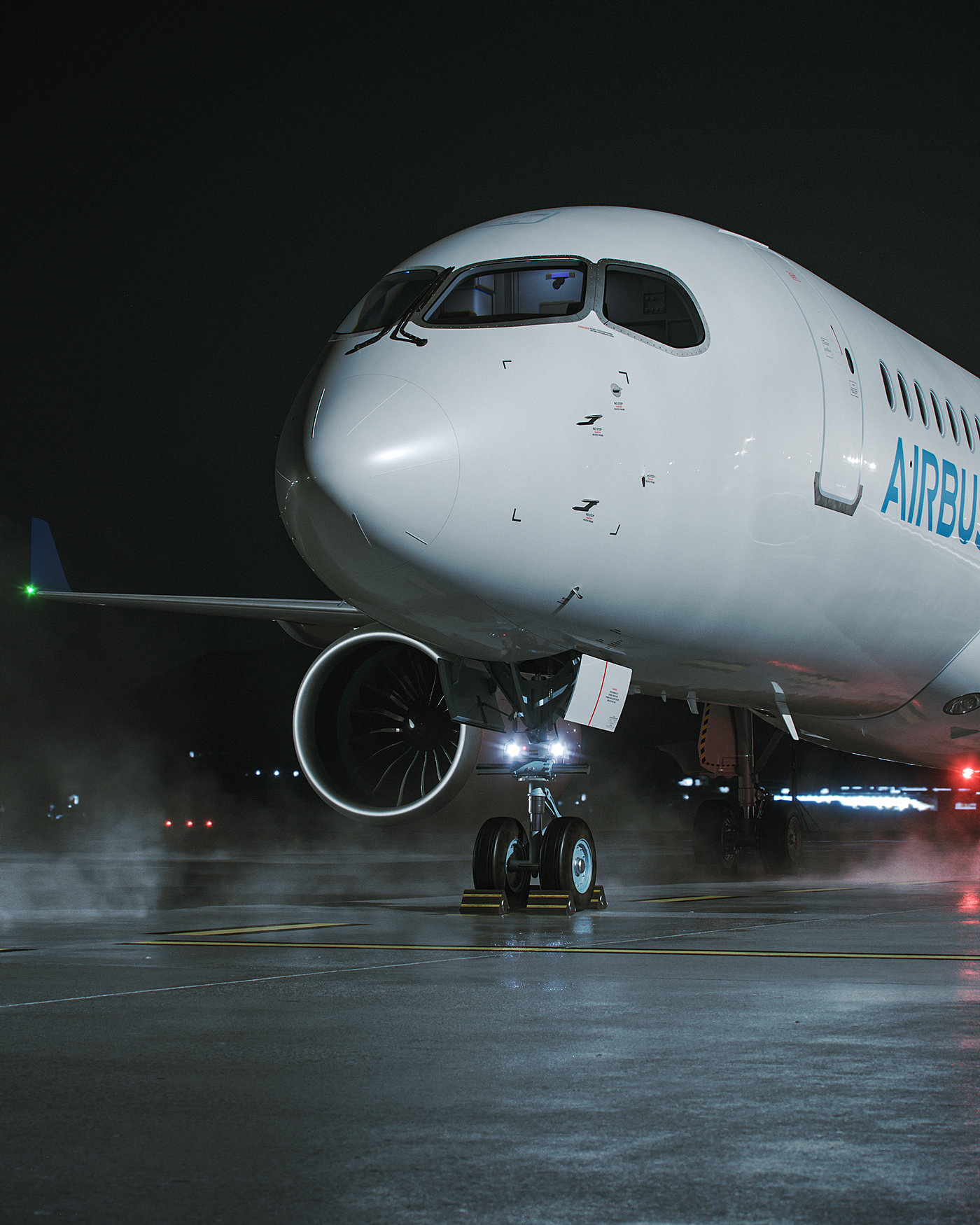 3d模型，客机，外观设计，Airbus A220-300，