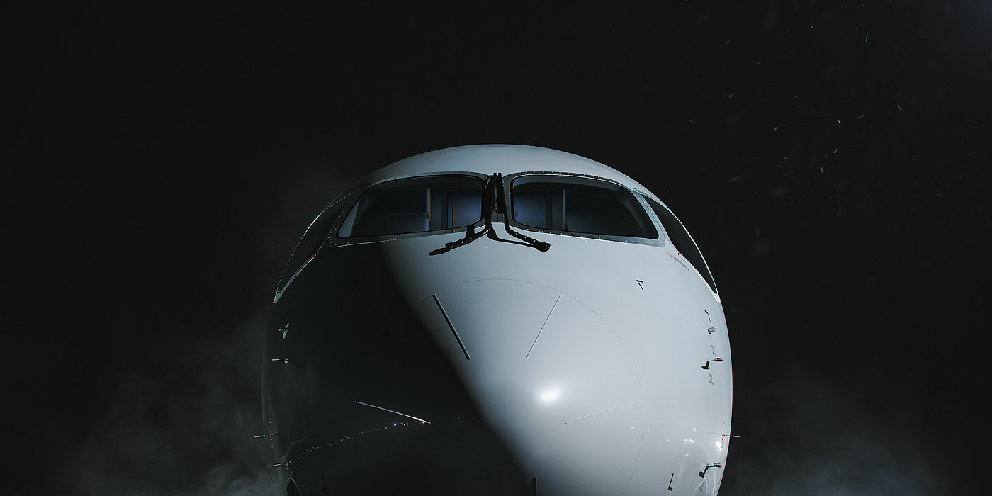 3D model，Aircraft，Appearance design，Airbus A220-300，