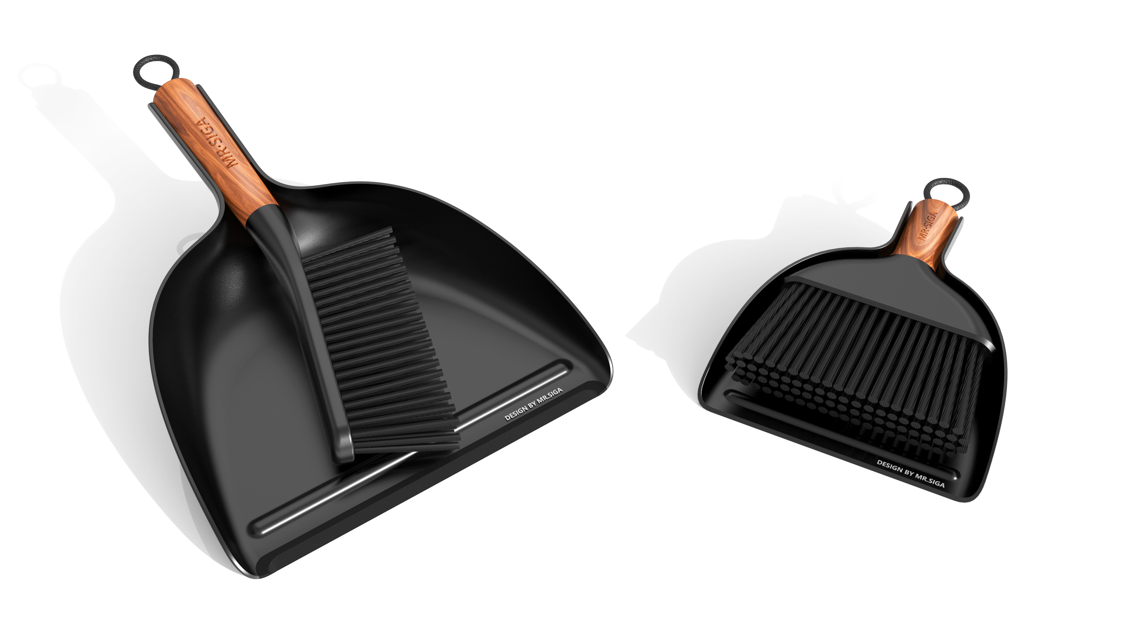 Broom dustpan，Bamboo handle，