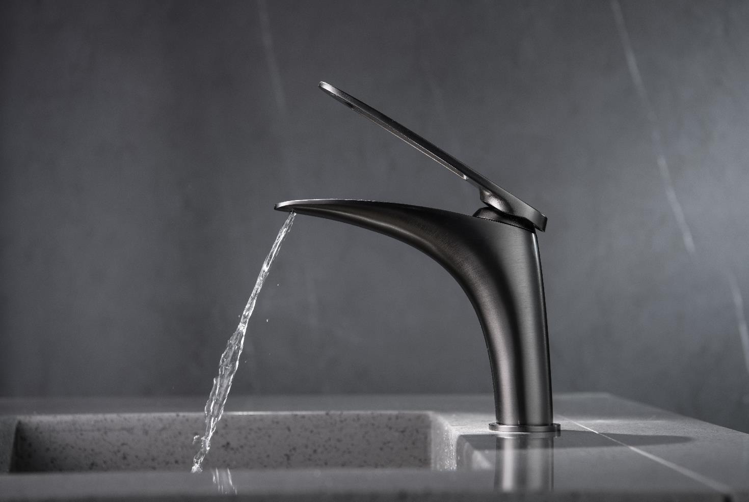 Bathroom cabinet faucet，streamline，