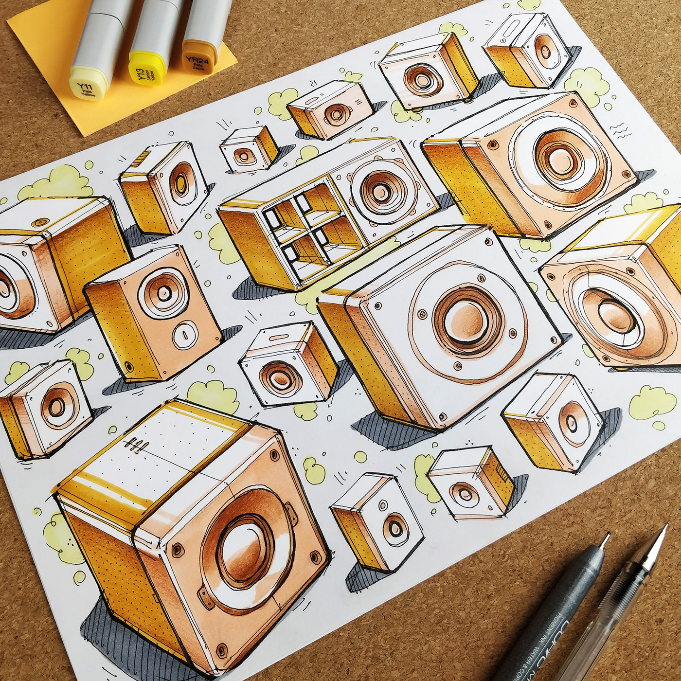 Hand drawn，sketch，illustration，mapping，