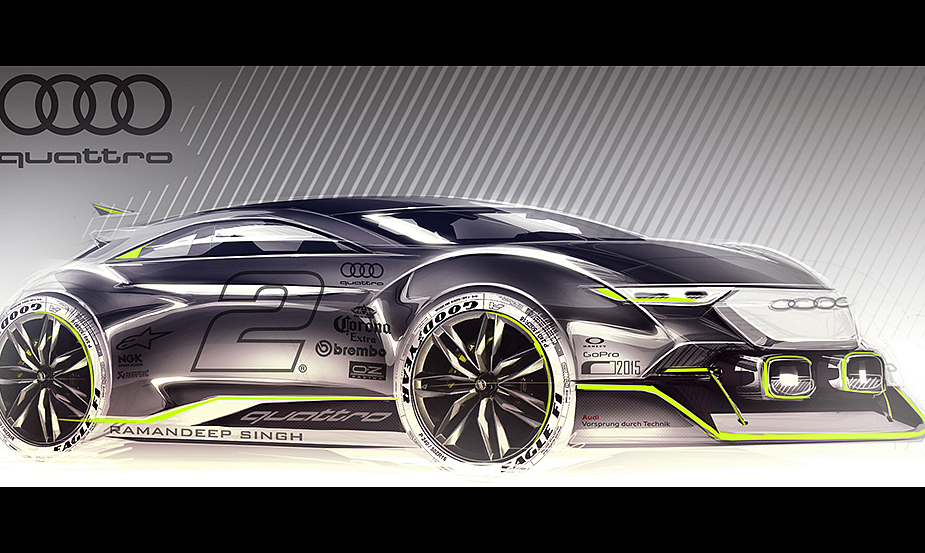 Sketch Wall，automobile，industrial design，Hand drawn，