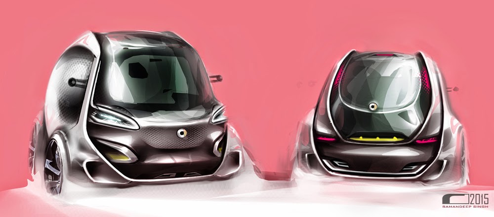 Sketch Wall，automobile，industrial design，Hand drawn，