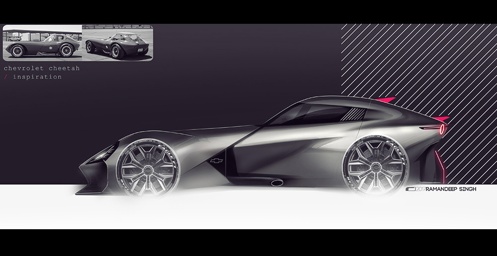 Sketch Wall，automobile，industrial design，Hand drawn，