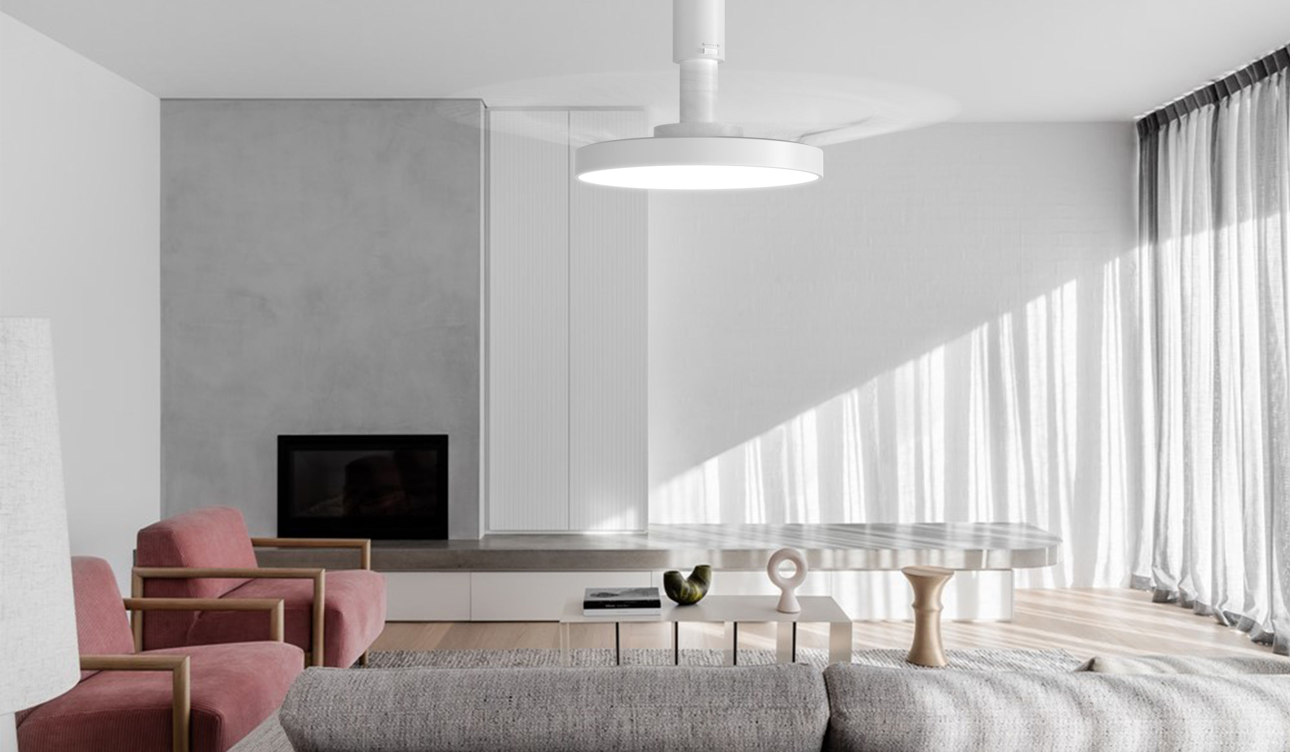 product design，lighting，Hanging fan lamp，