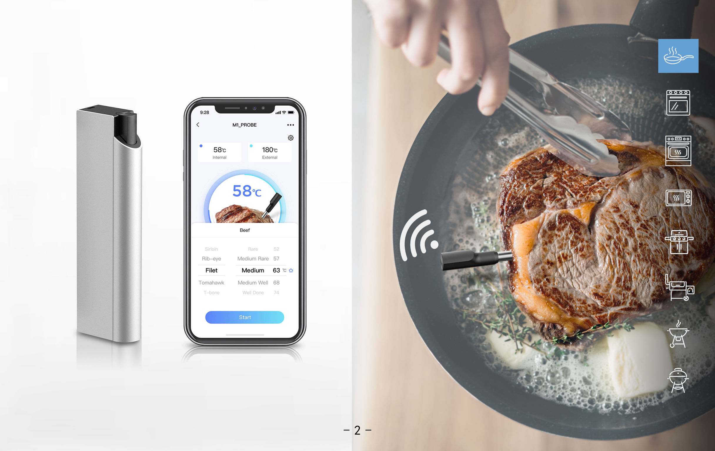 product design，Home/tableware，Barbecue thermometer，