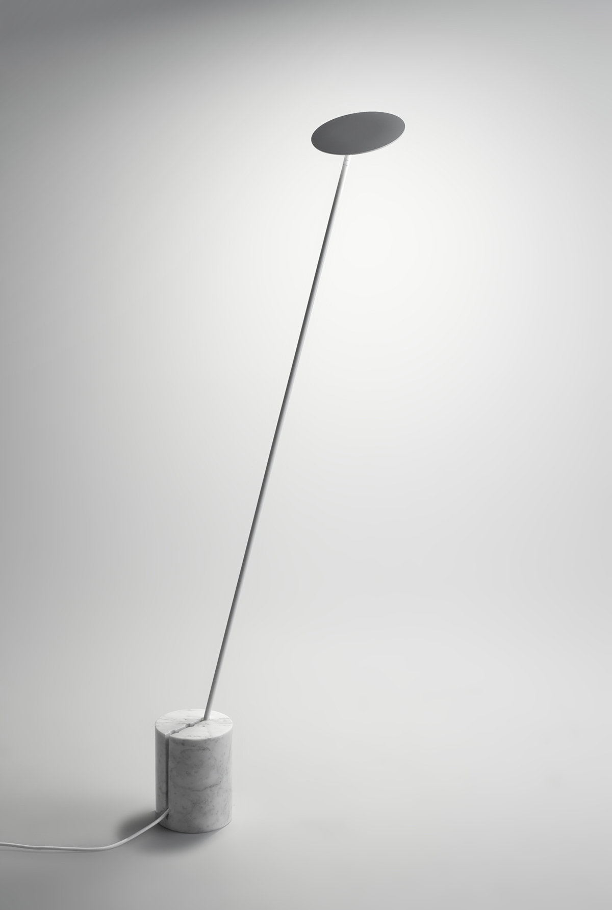 circular，Floor lamp，Marble base，Metal structure，rotate，Adjustable，