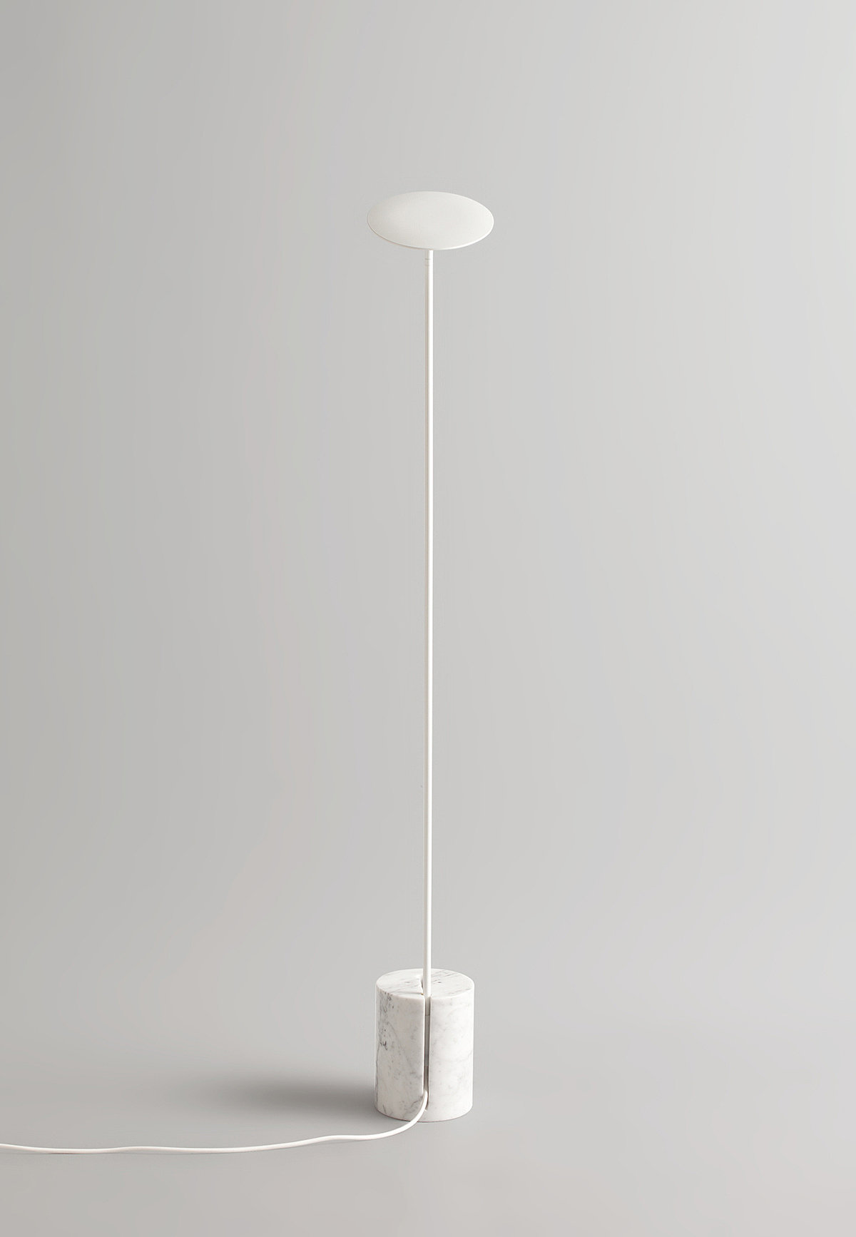 circular，Floor lamp，Marble base，Metal structure，rotate，Adjustable，