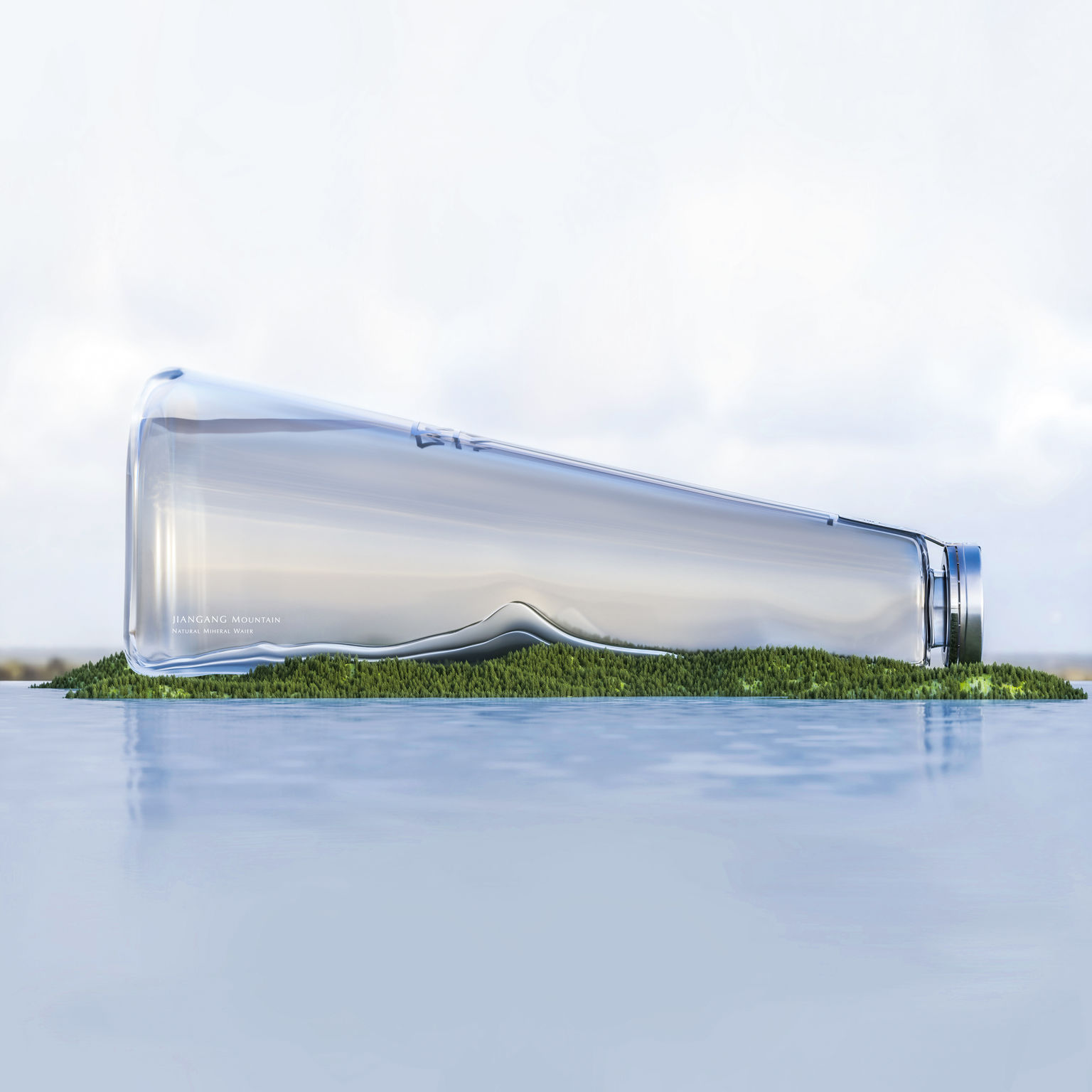 packing design，drink，Water bottle，