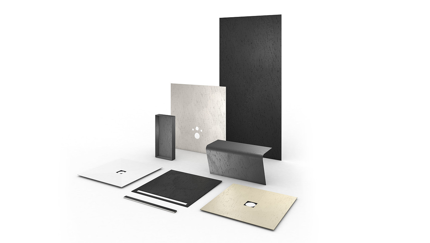 product design，Fabric/wall/floor，Shower and bathtub panel，
