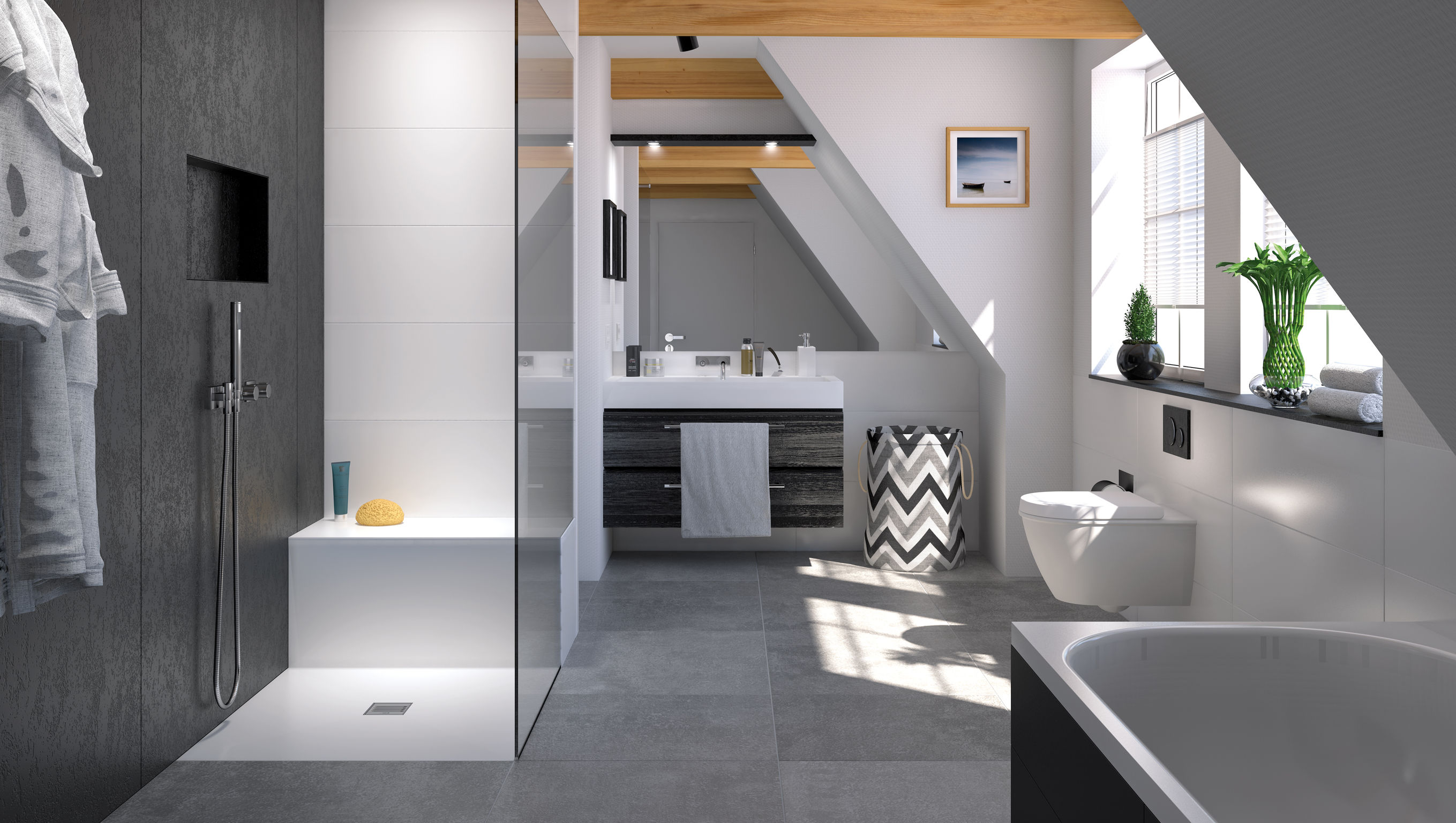 product design，Fabric/wall/floor，Shower and bathtub panel，