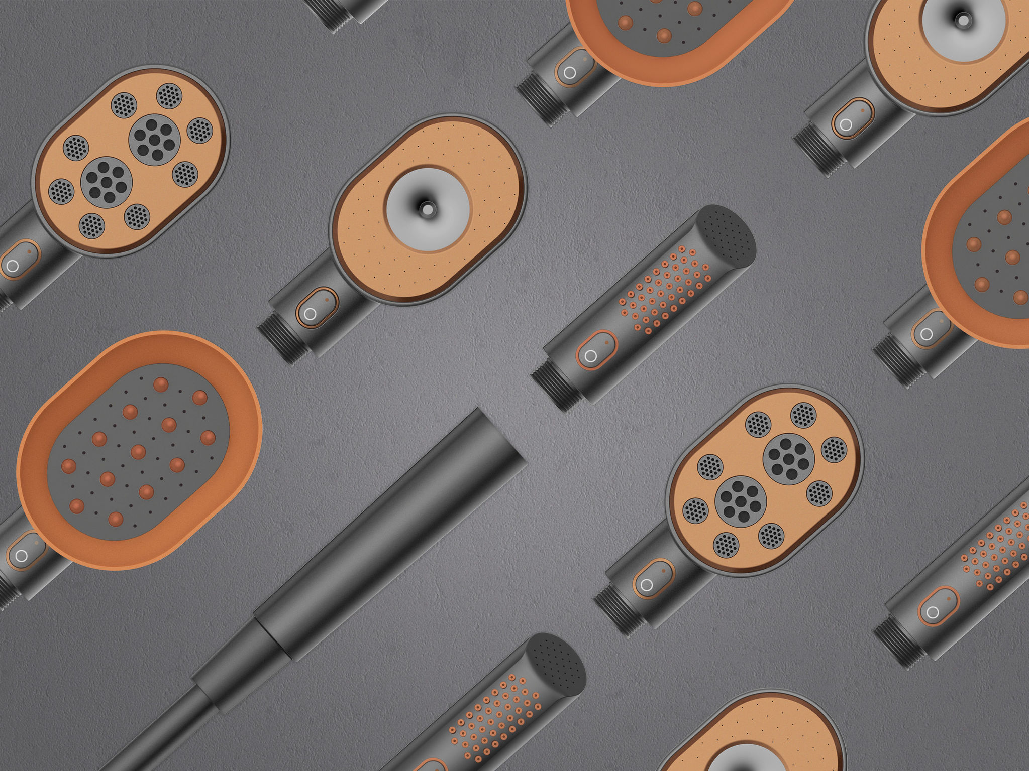 product design，bathroom，Hand held shower，