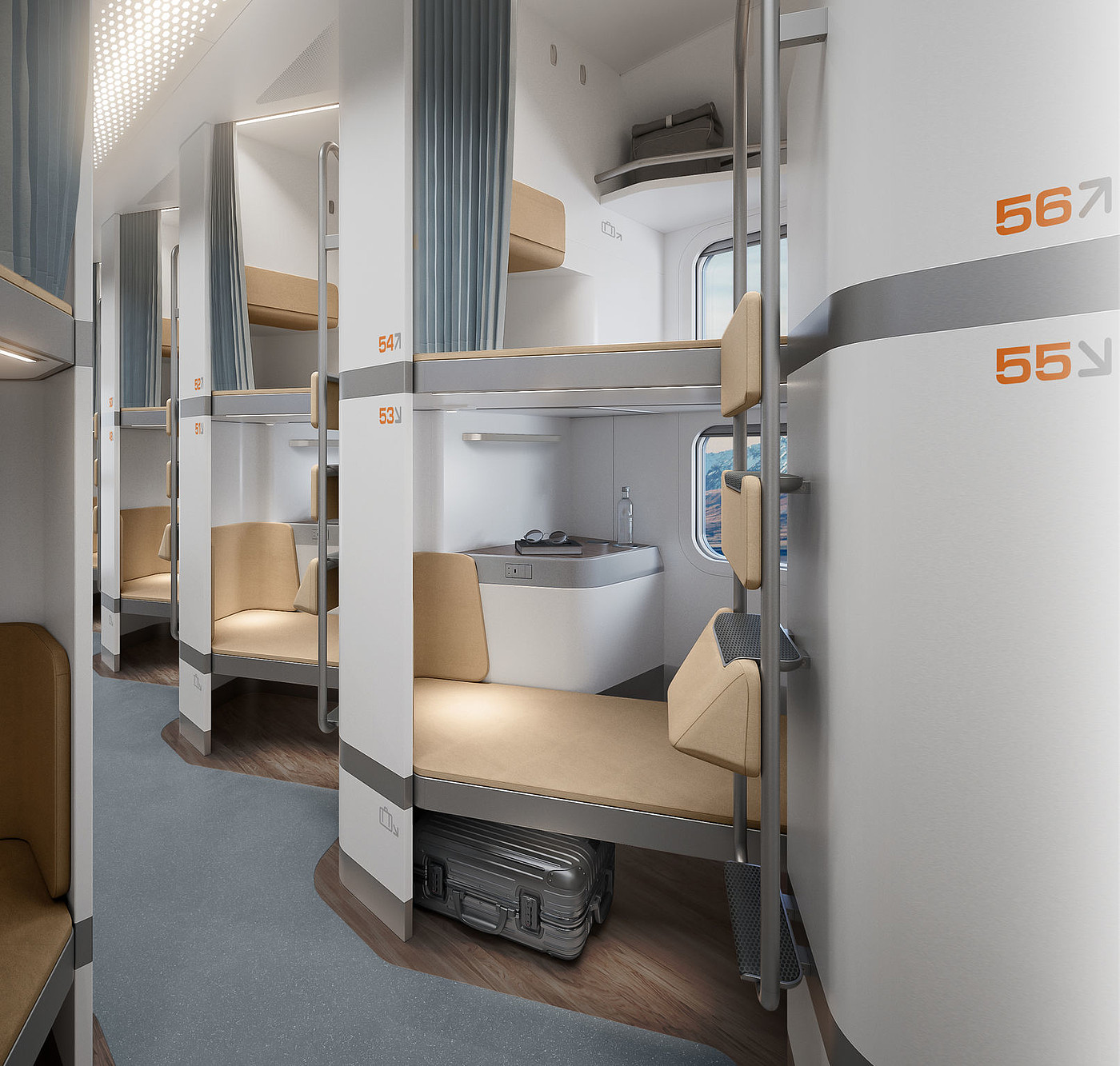 Professional concept，Product concept，Inside the bus，