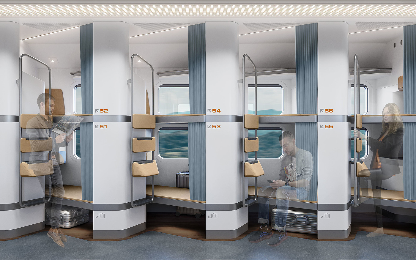 Professional concept，Product concept，Inside the bus，