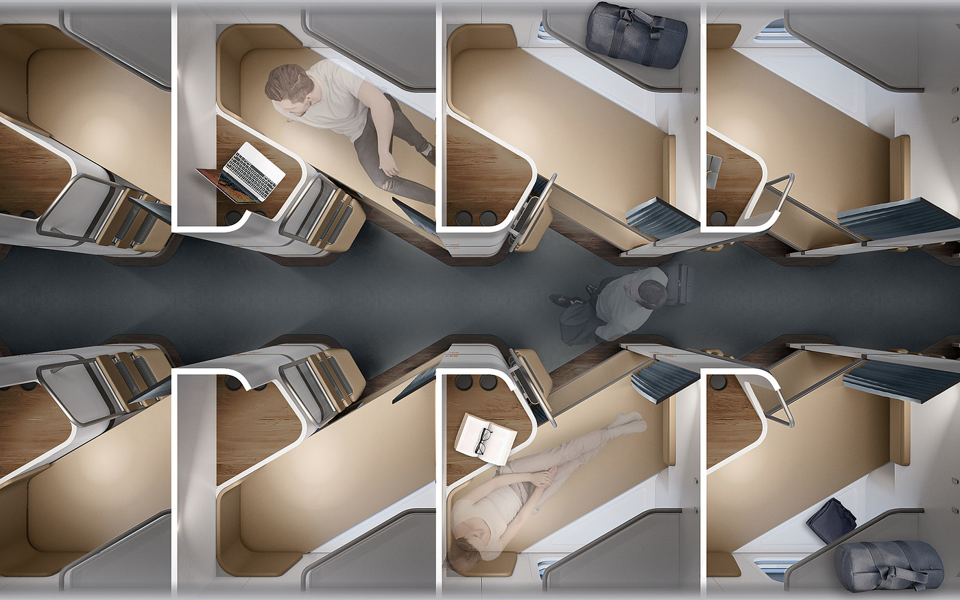 Professional concept，Product concept，Inside the bus，