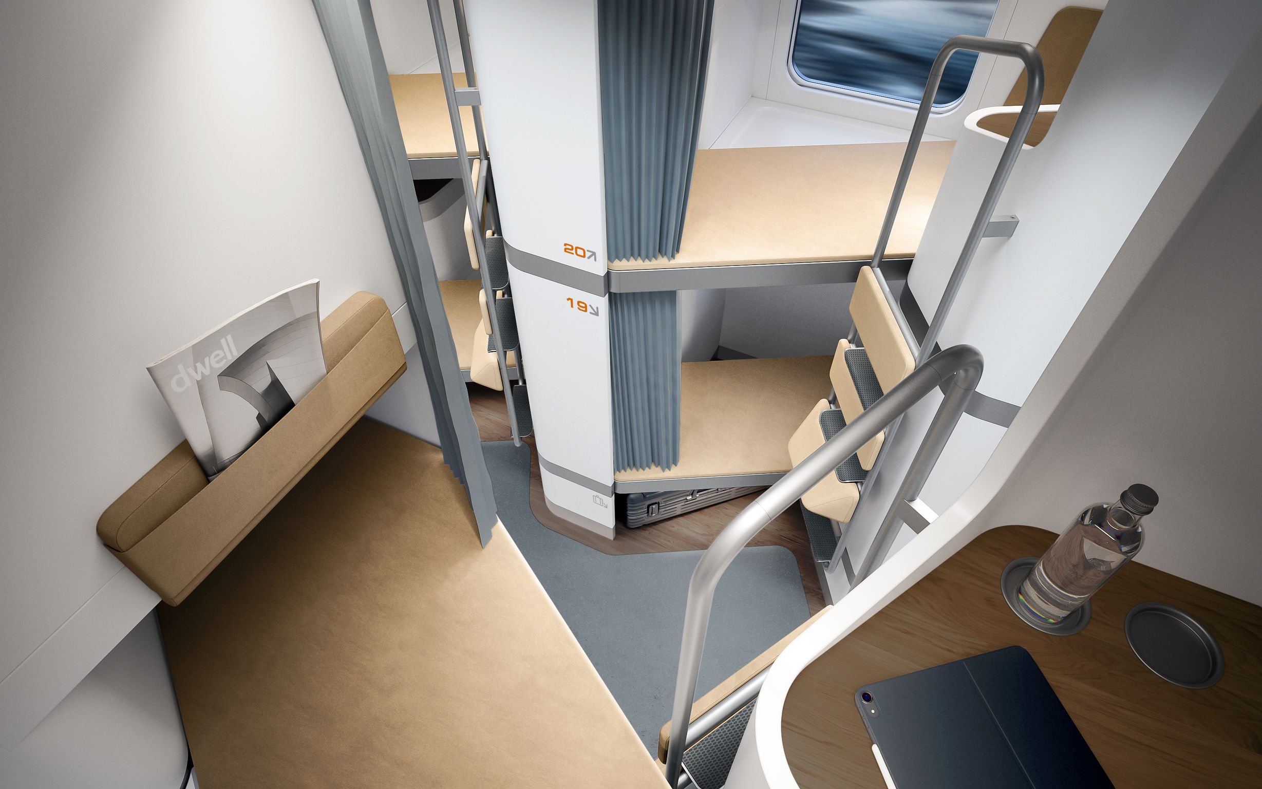 Professional concept，Product concept，Inside the bus，