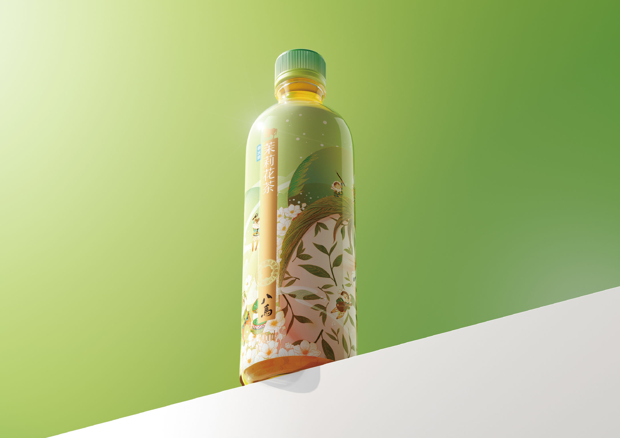 packing design，drink，Tea bottle，