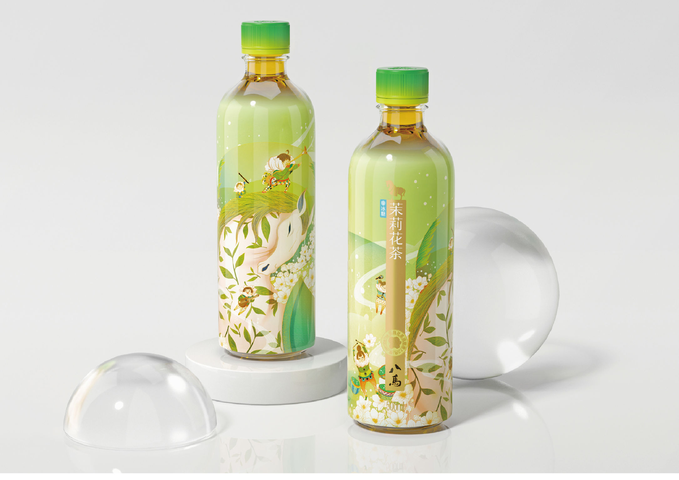 packing design，drink，Tea bottle，