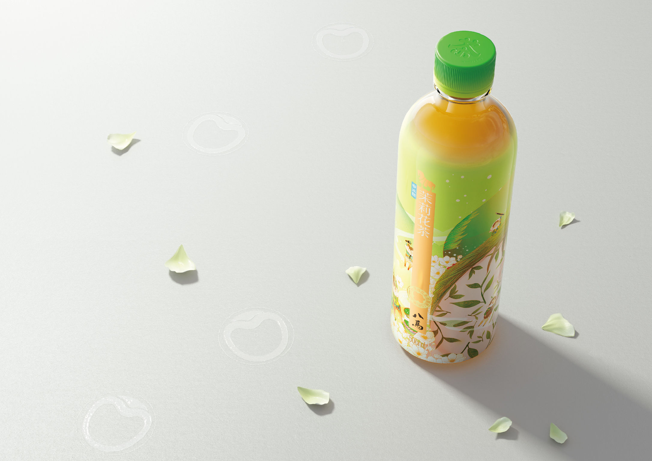 packing design，drink，Tea bottle，