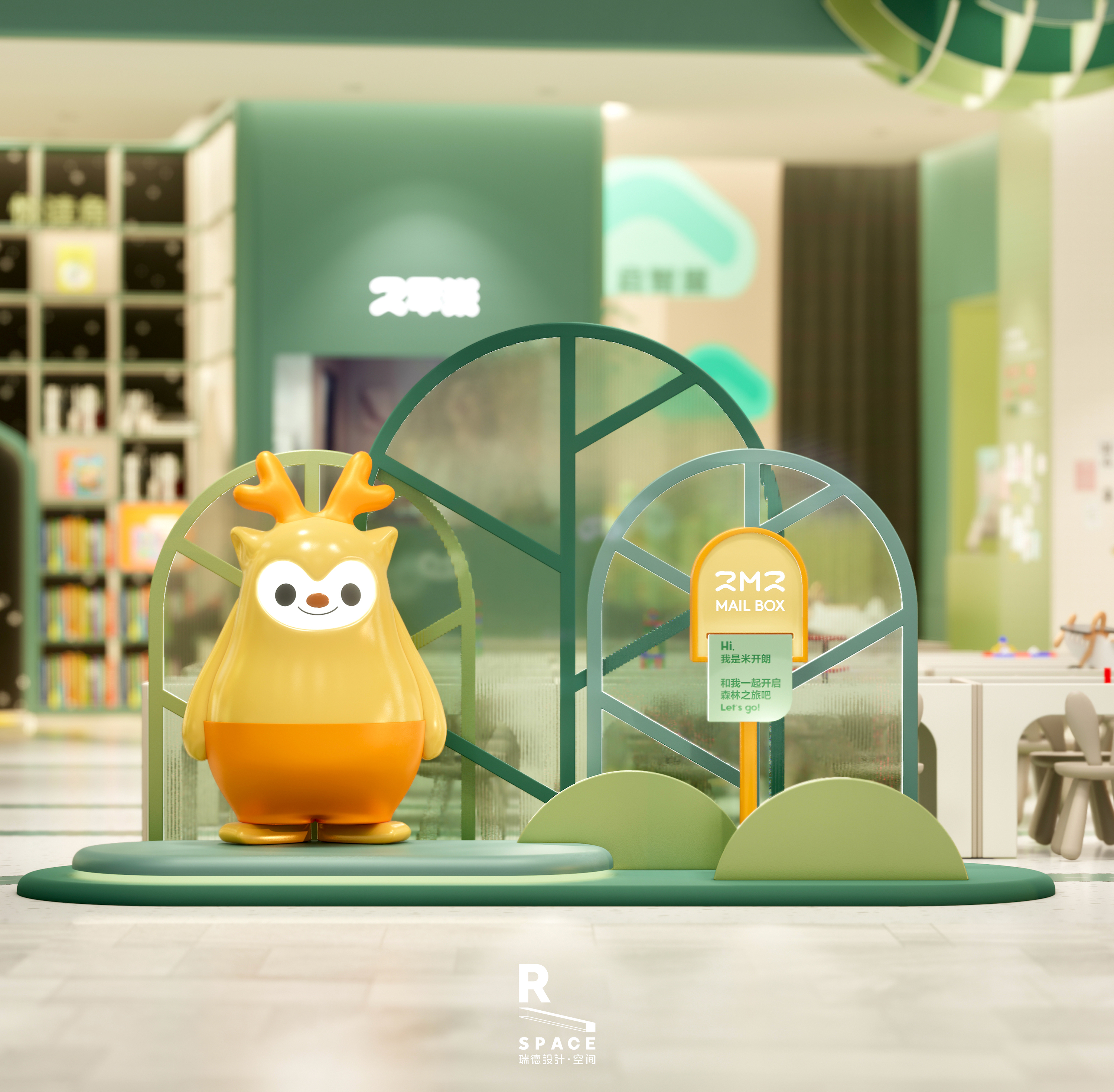 space design ，Learning space，Interior design，children，Parenting，Red design，2 square meters，