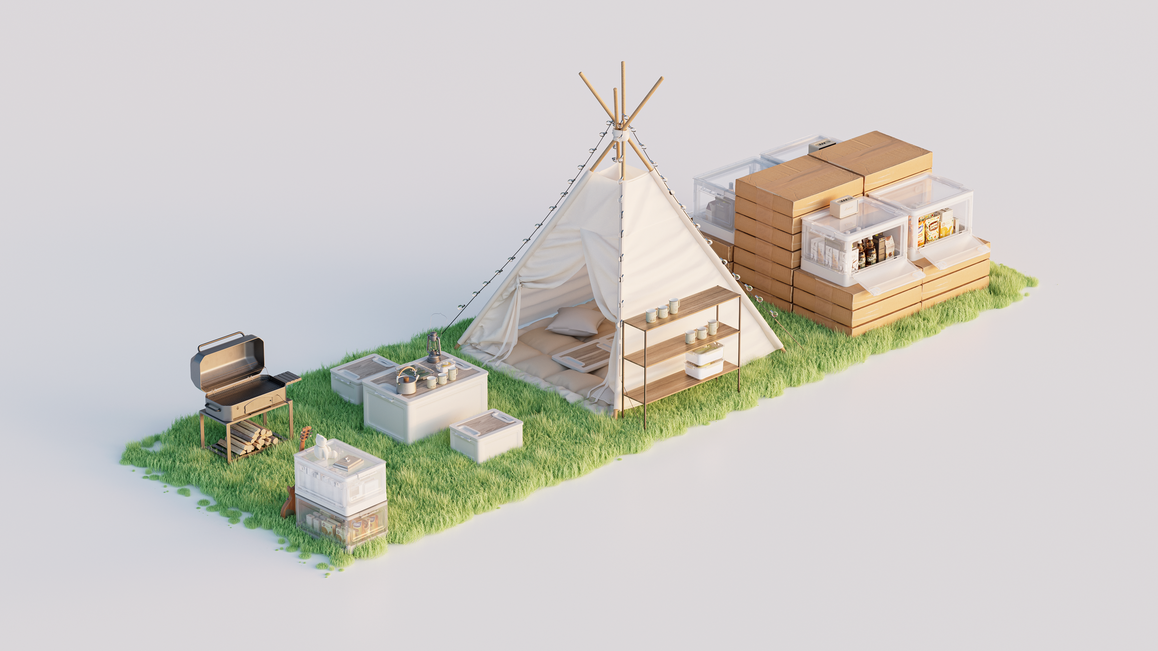 Folding storage box，Storage box，industrial design，product design，Qingmei Institute，QIQIMI Kiss US，