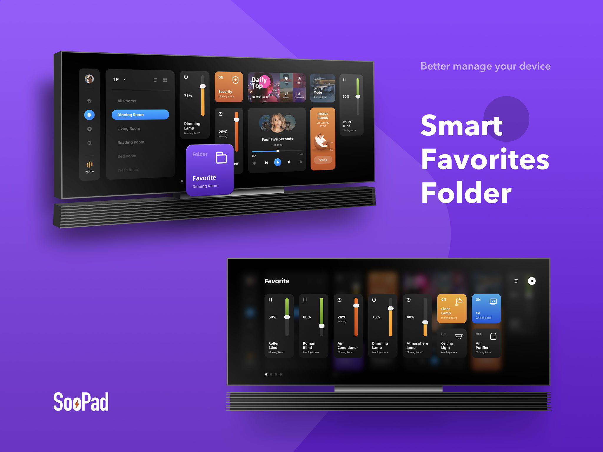 Communication design，Applications/software，Smart Home Control System，
