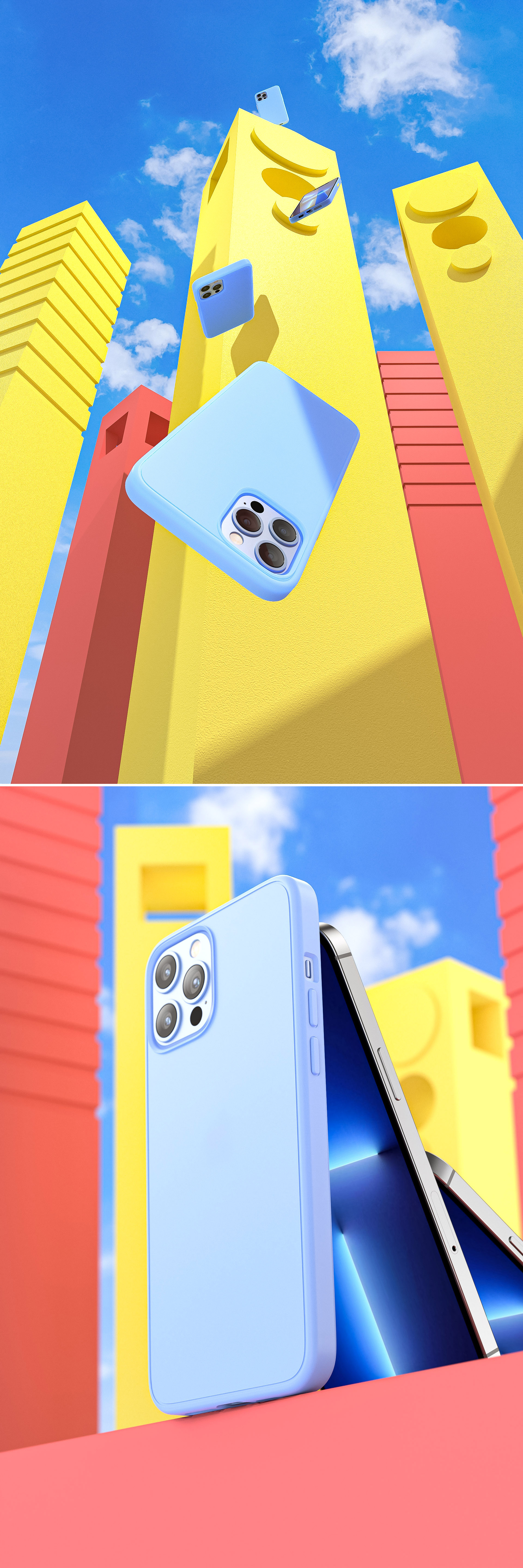 keyshot，ps，Mobile phone shell，Render，