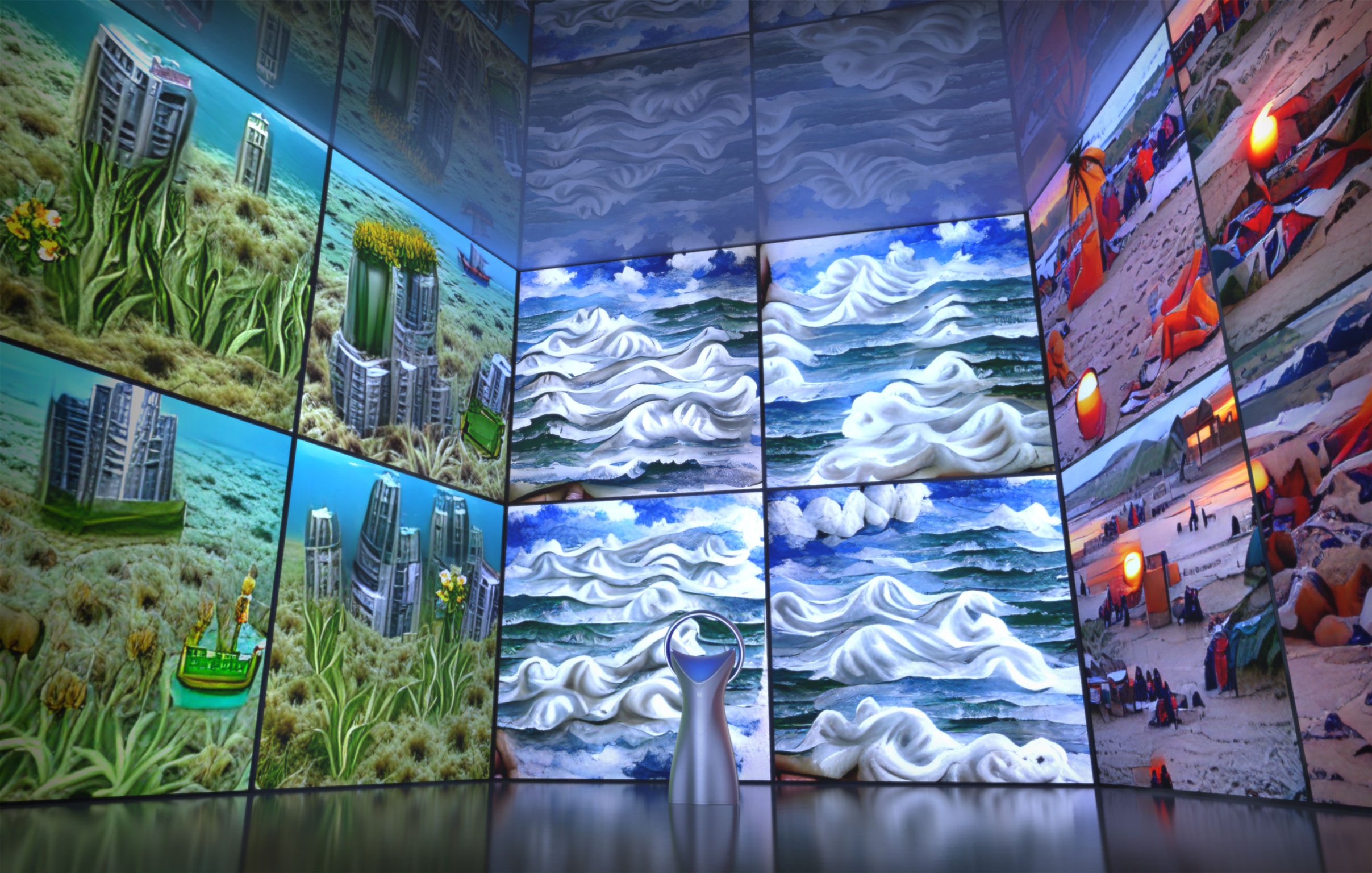 Interior design，Installments and Facilities，Artificial Intelligence Interactive Space，