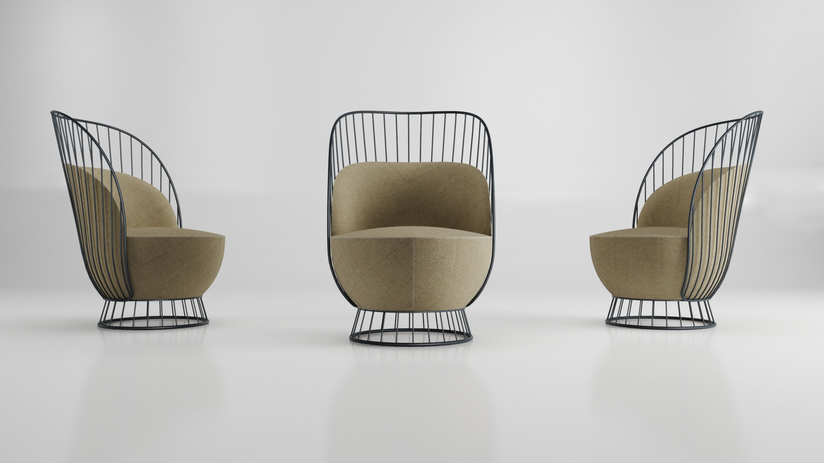 product design，Furniture/Home Decoration，Armchair and cushion stool series，