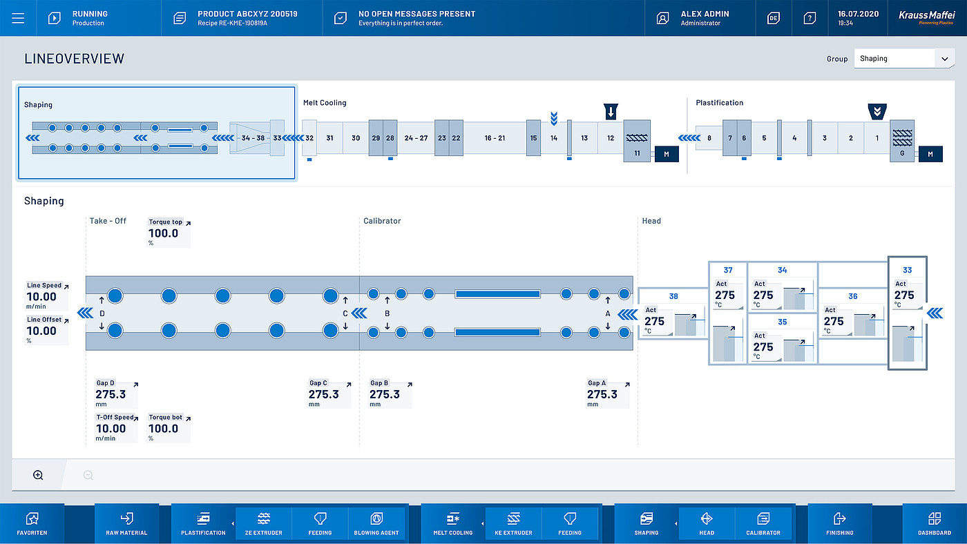 User interface (UI)，Digital media interface，Interface of plastic manufacturing machine，