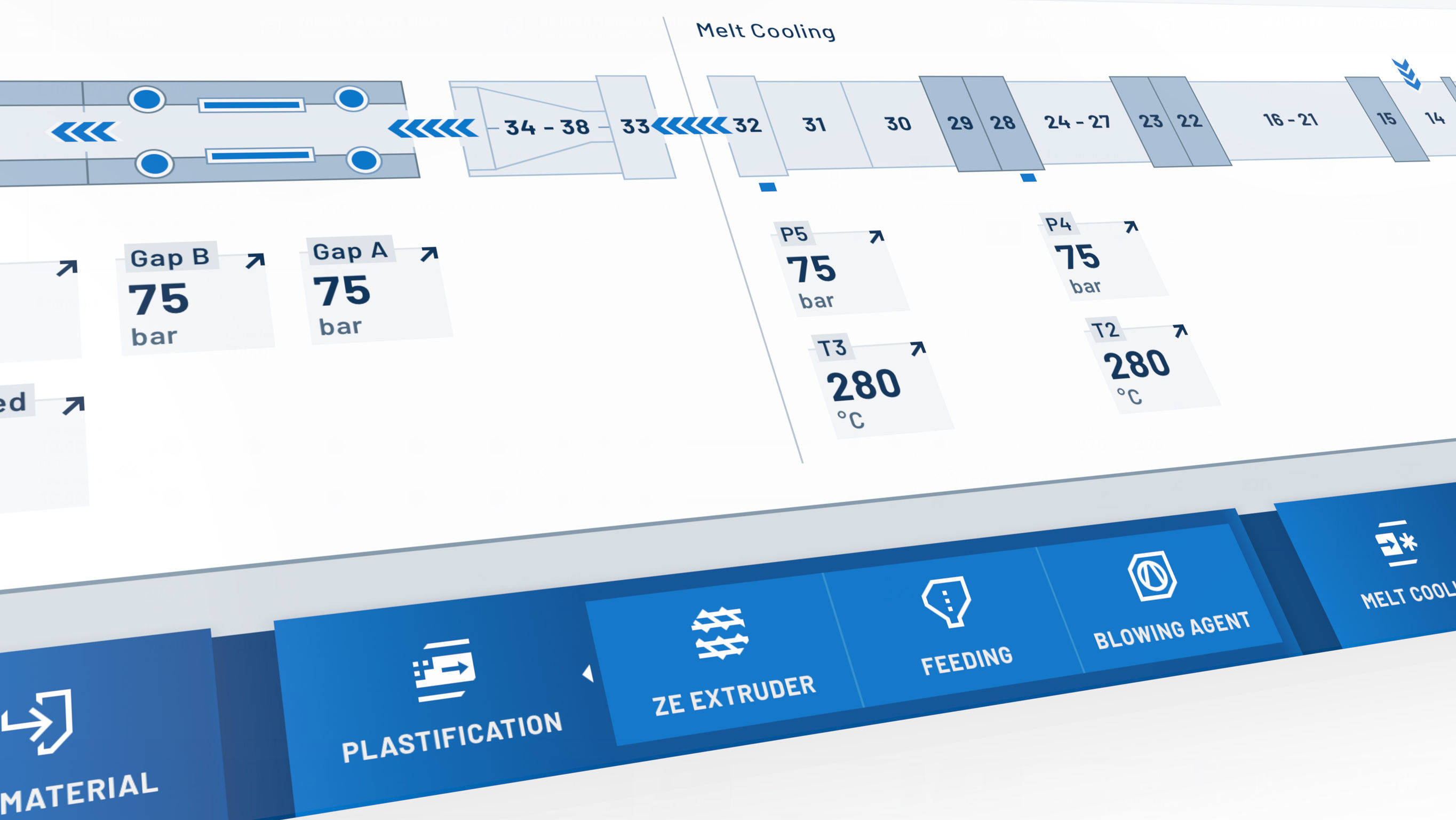 User interface (UI)，Digital media interface，Interface of plastic manufacturing machine，