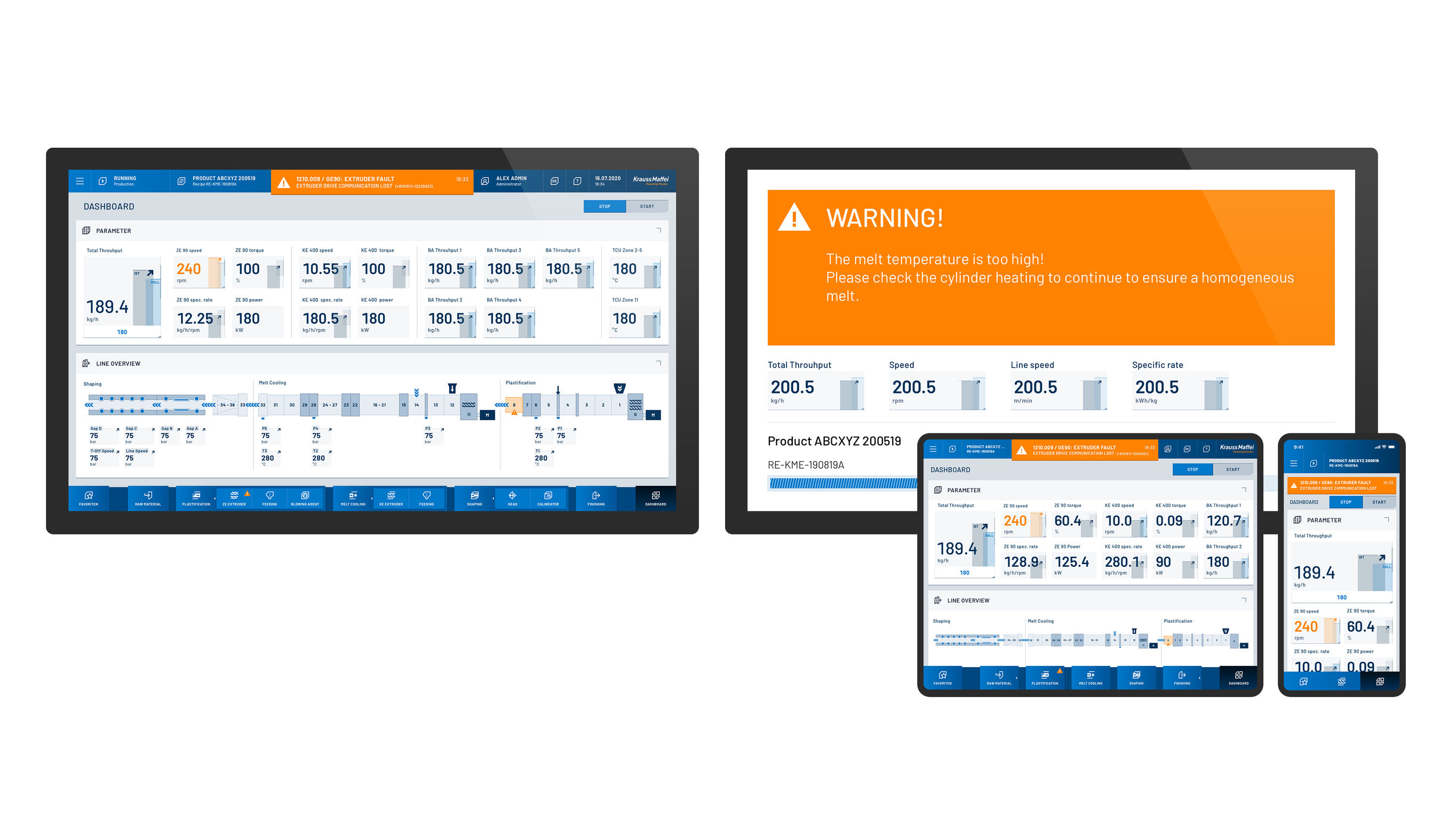 User interface (UI)，Digital media interface，Interface of plastic manufacturing machine，