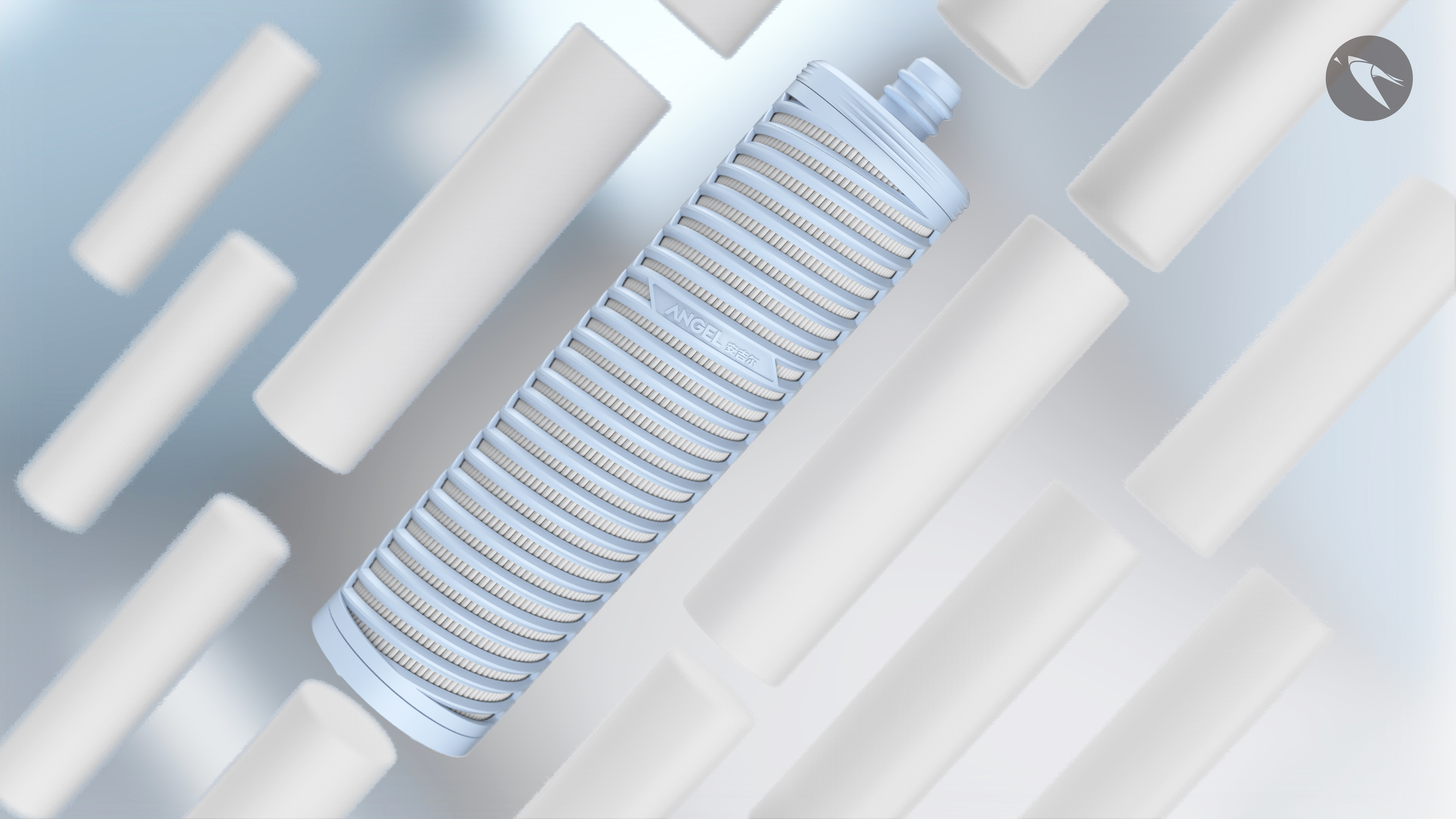 Angel water purifier，Filter element of water purifier，Water purifier design，Nanfeng industrial design，