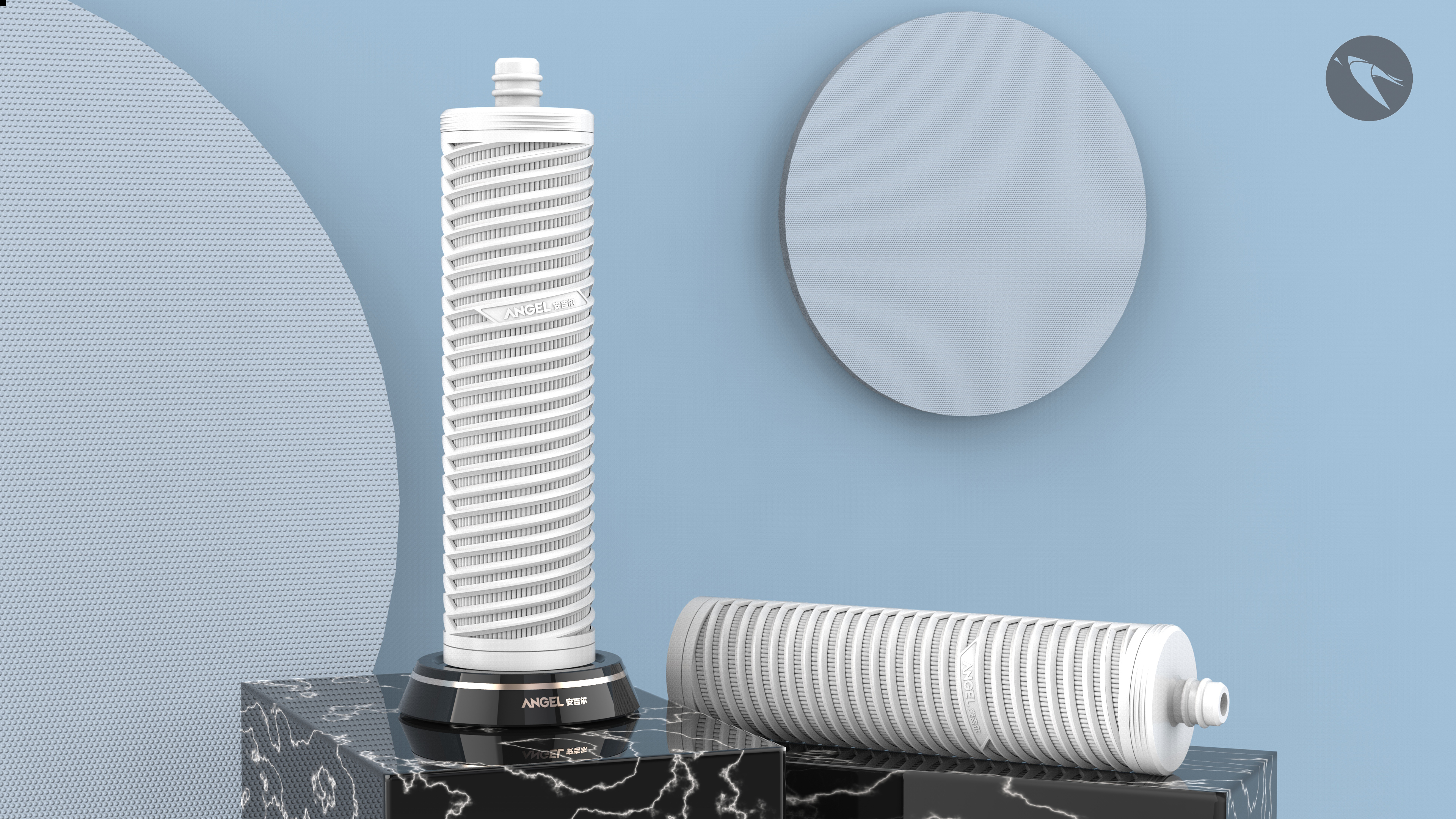 Angel water purifier，Filter element of water purifier，Water purifier design，Nanfeng industrial design，