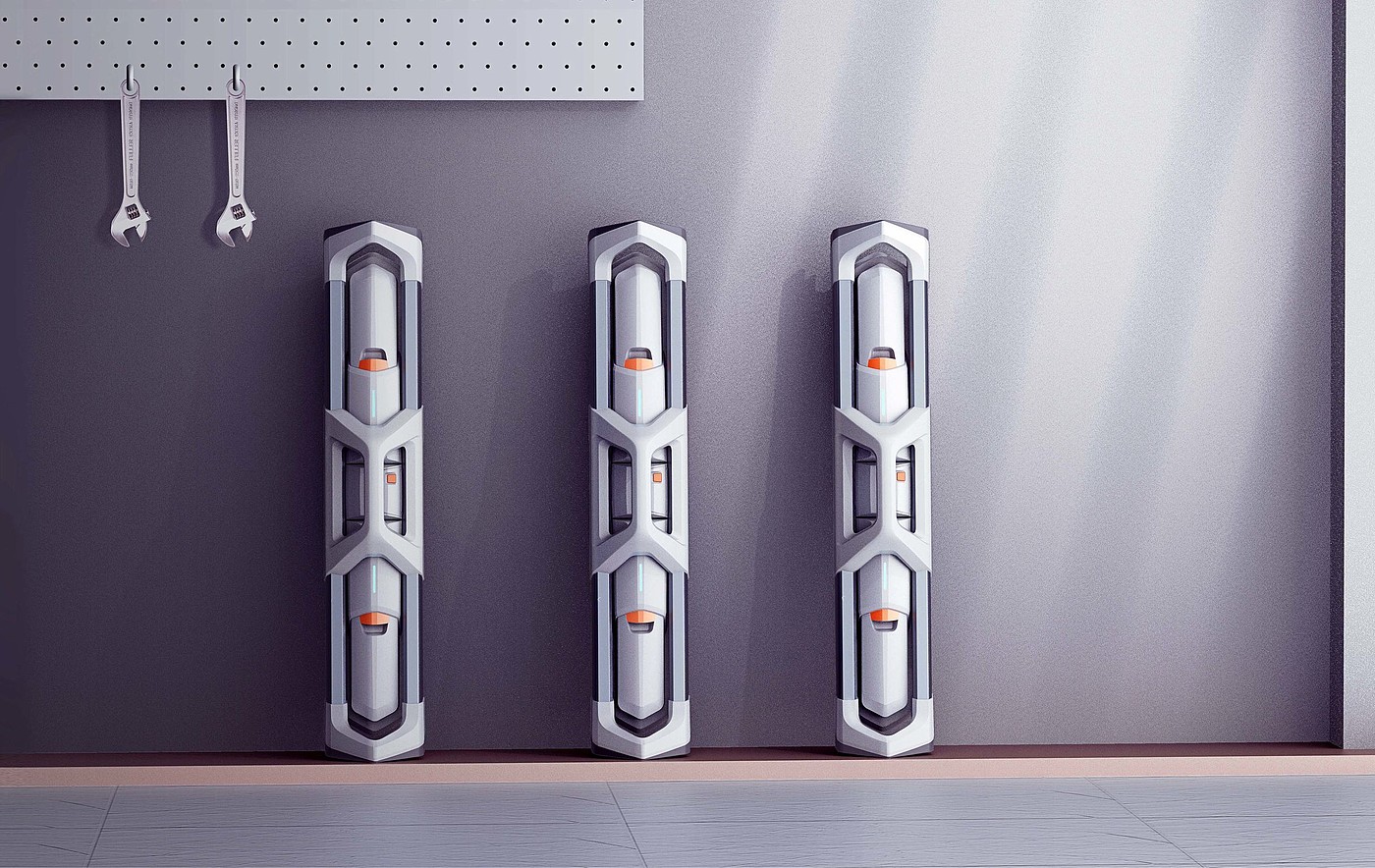 product design，Industry/Tools，Photovoltaic robot cleaner，