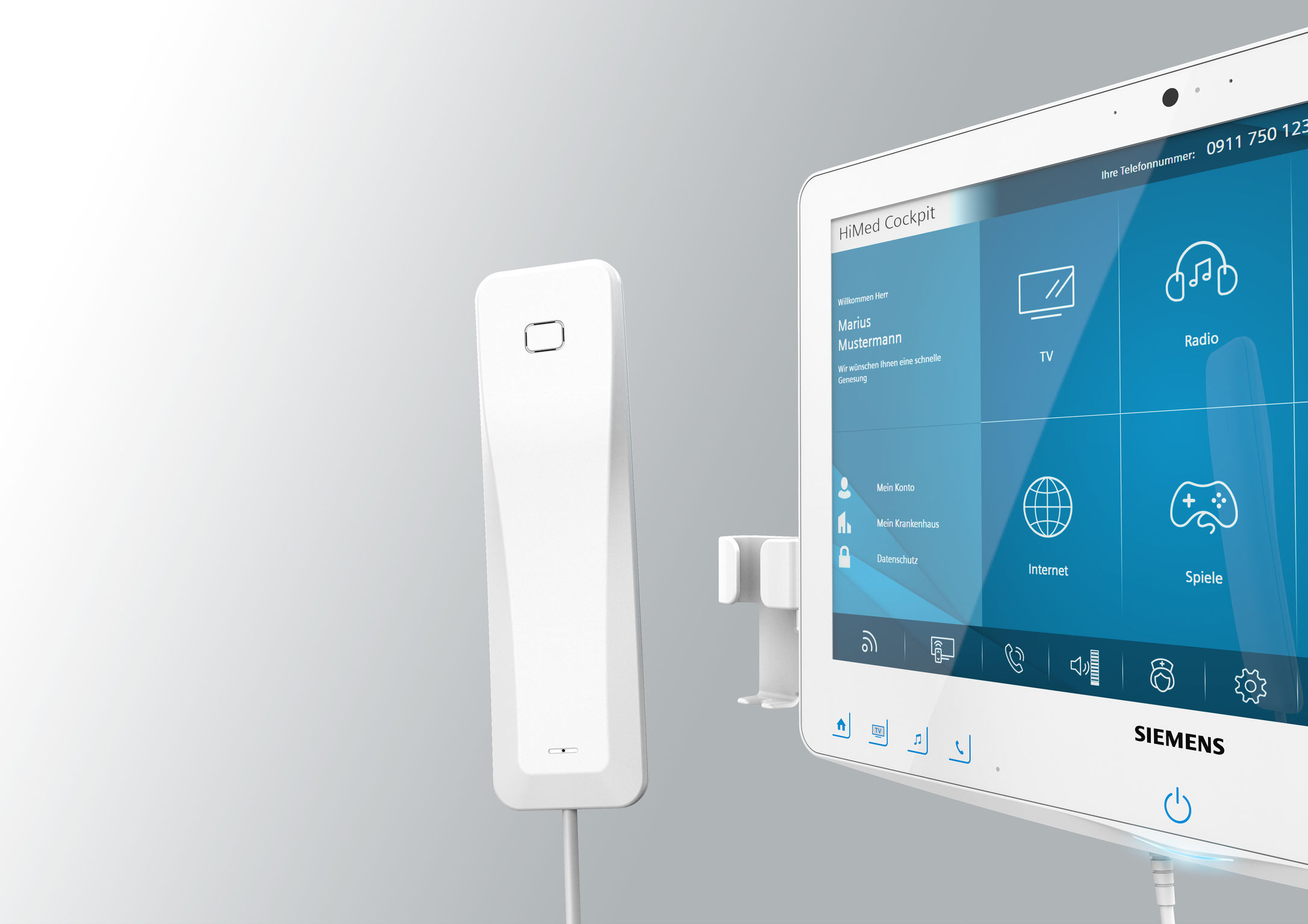 product design，Medicine/Health，Patient infotainment system，