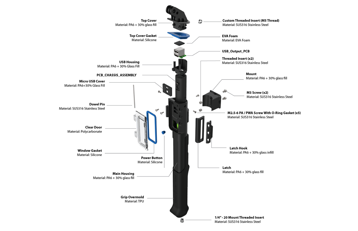 gopro，waterproof，outdoors，Photography，Handle，